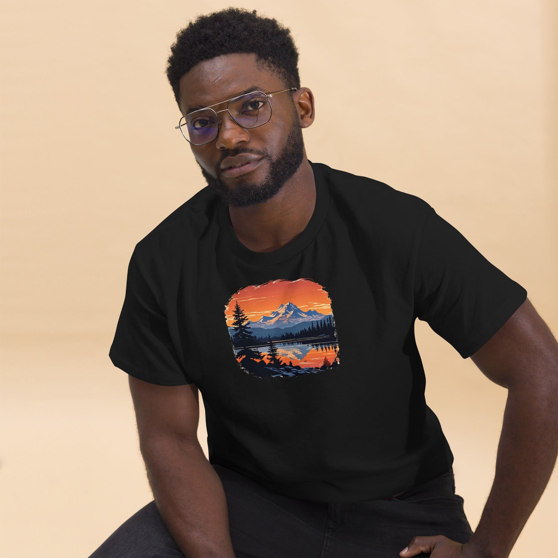 Mountains On The Lake Men's (Unisex) Classic Tee - Men's Shirts - Discovery Co.