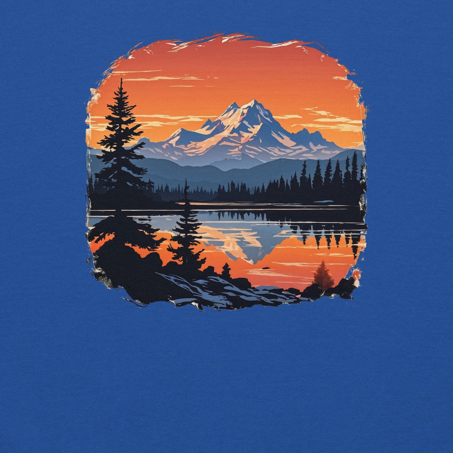 Mountains On The Lake Men's (Unisex) Hoodie - Hoodies - Discovery Co.