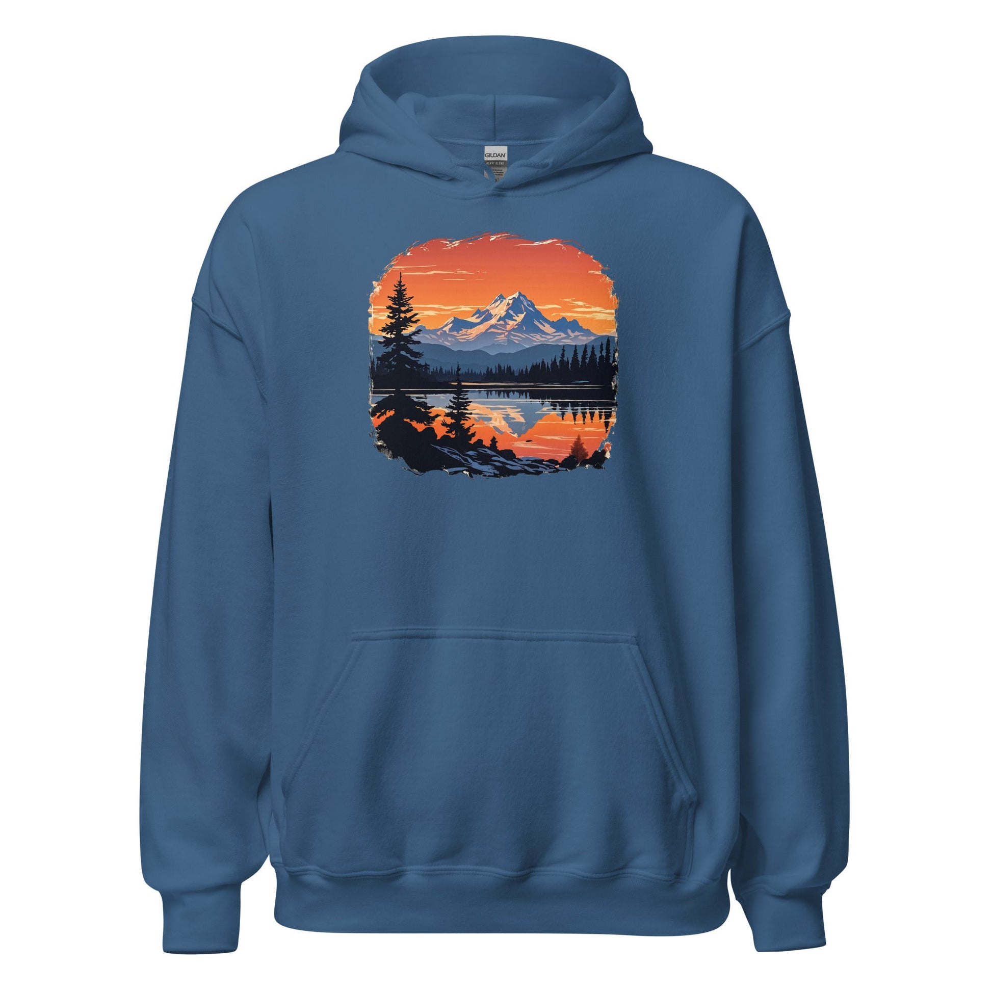 Mountains On The Lake Men's (Unisex) Hoodie - Hoodies - Discovery Co.