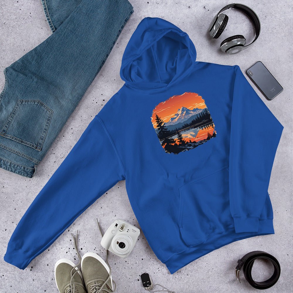 Mountains On The Lake Men's (Unisex) Hoodie - Hoodies - Discovery Co.
