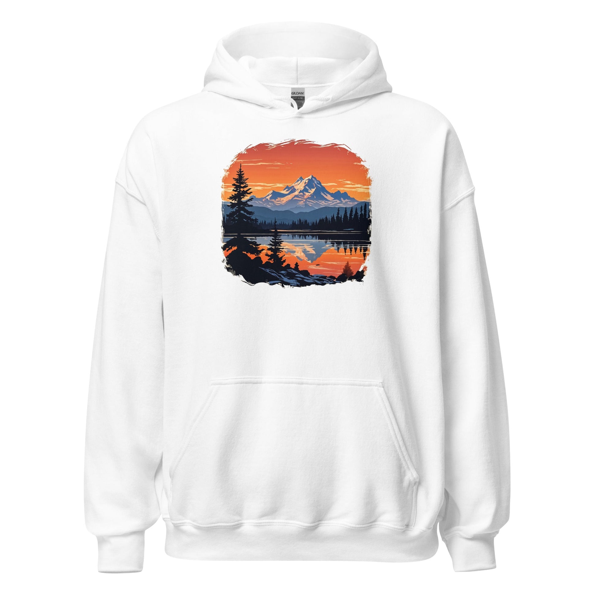Mountains On The Lake Men's (Unisex) Hoodie - Hoodies - Discovery Co.