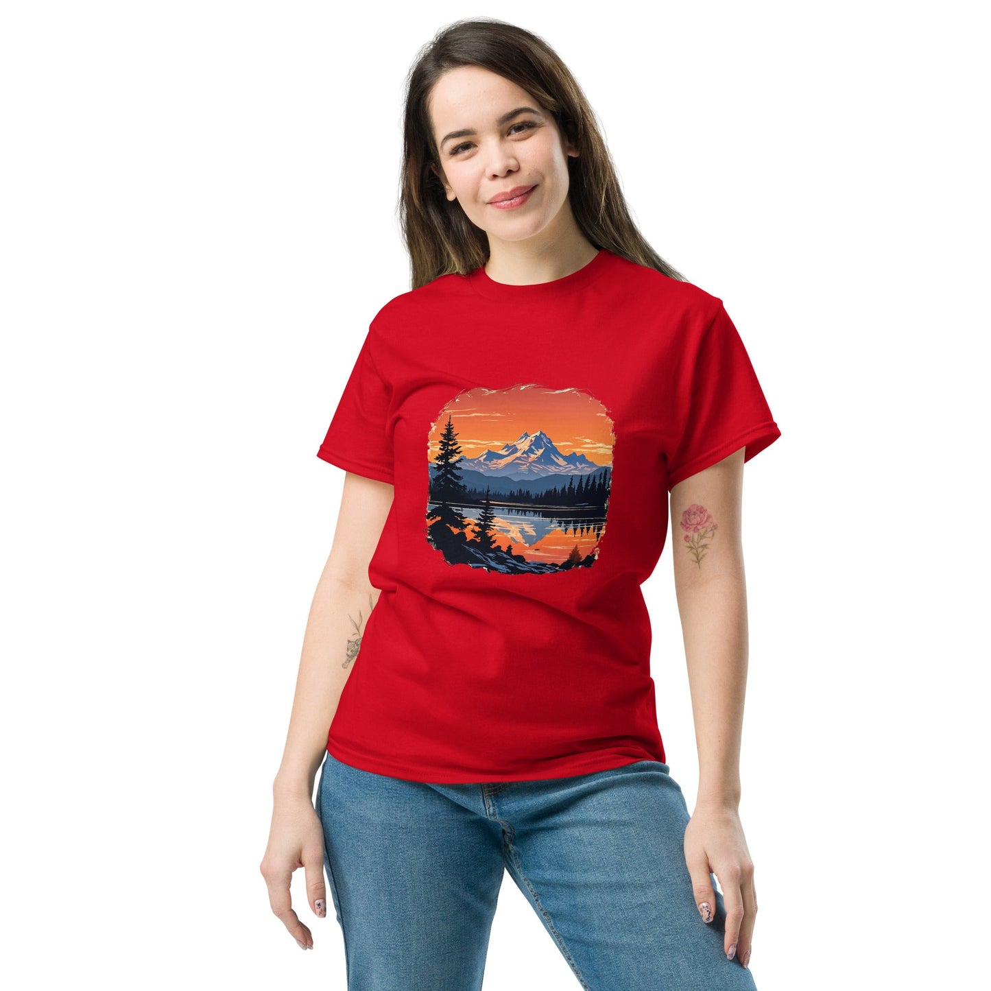 Mountains On The Lake Women's Classic Tee - Women's Shirts - Discovery Co.