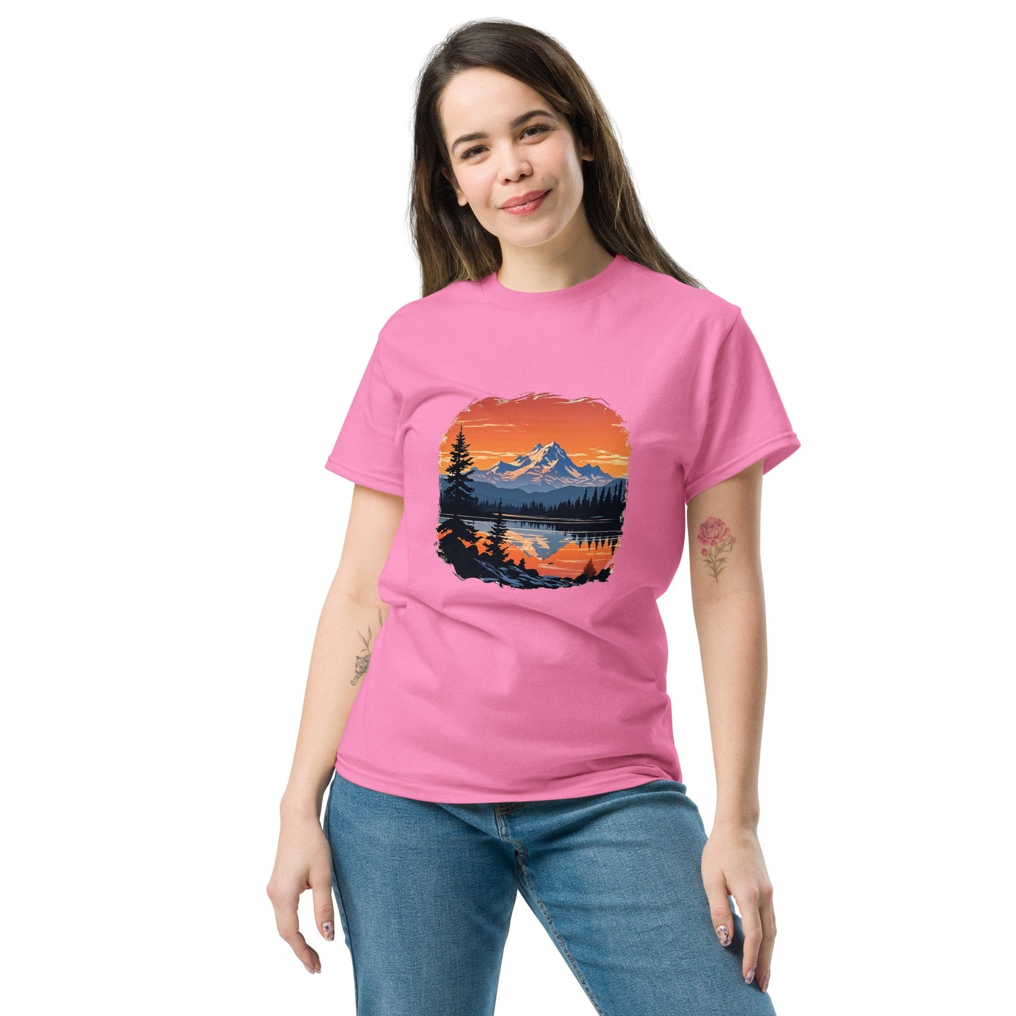 Mountains On The Lake Women's Classic Tee - Women's Shirts - Discovery Co.