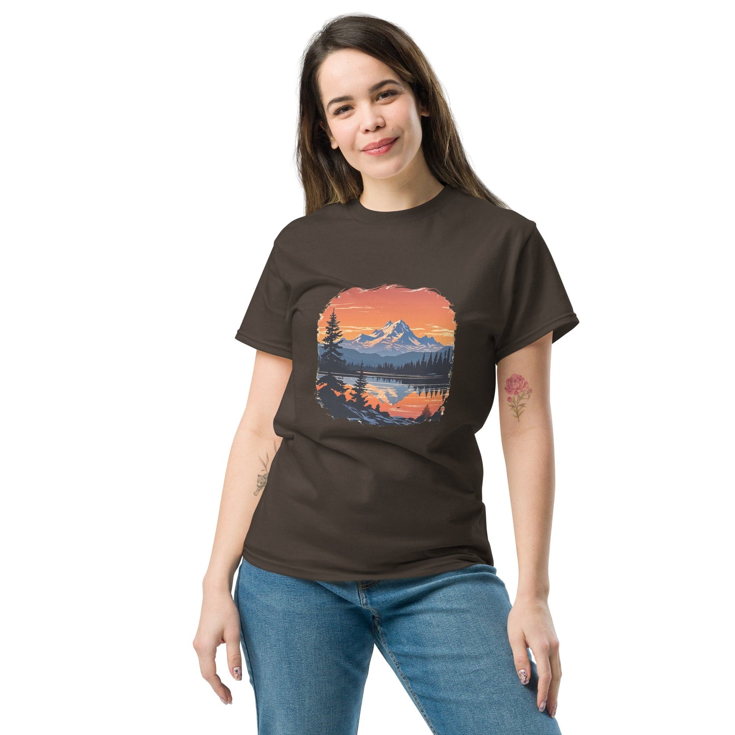 Mountains On The Lake Women's Classic Tee - Women's Shirts - Discovery Co.