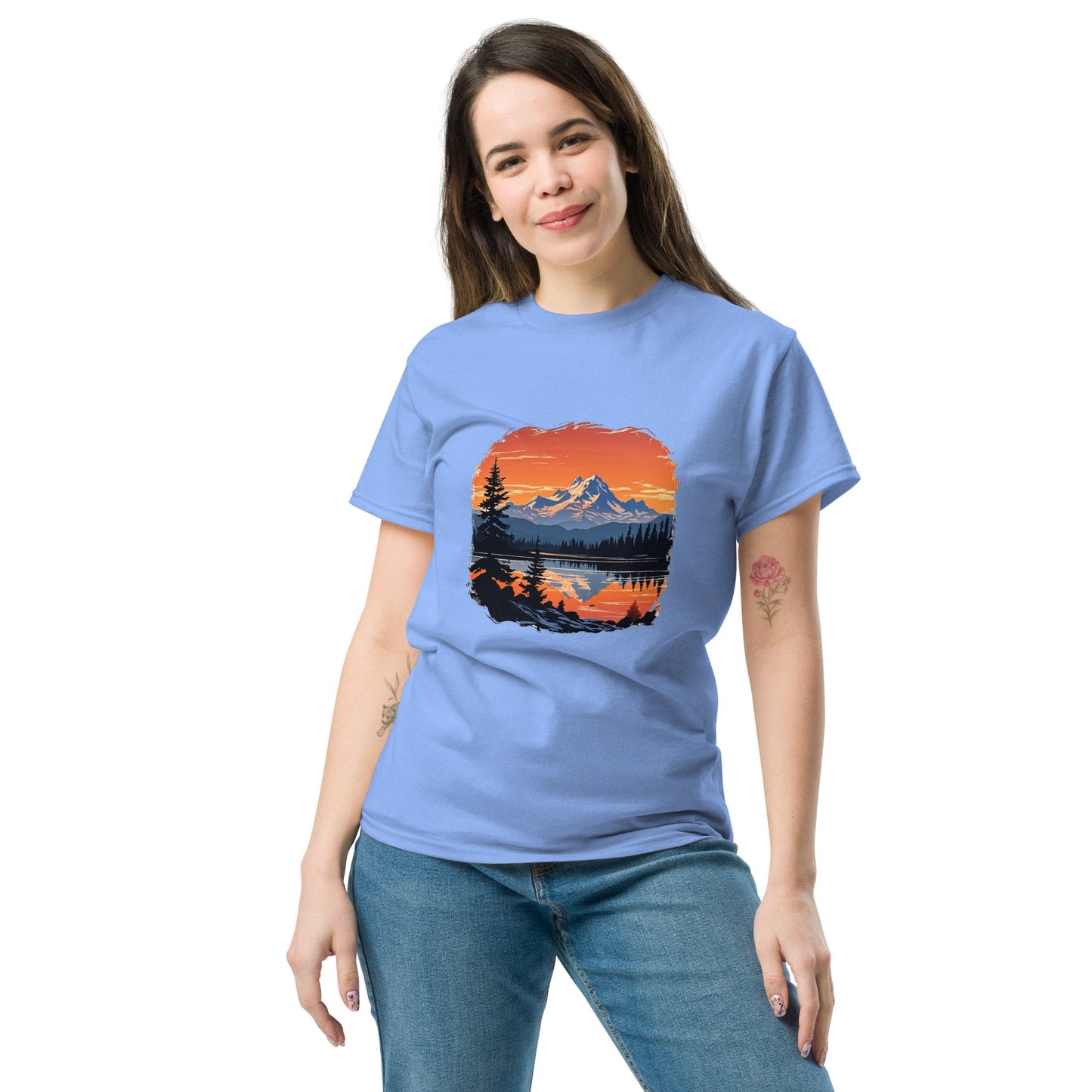 Mountains On The Lake Women's Classic Tee - Women's Shirts - Discovery Co.