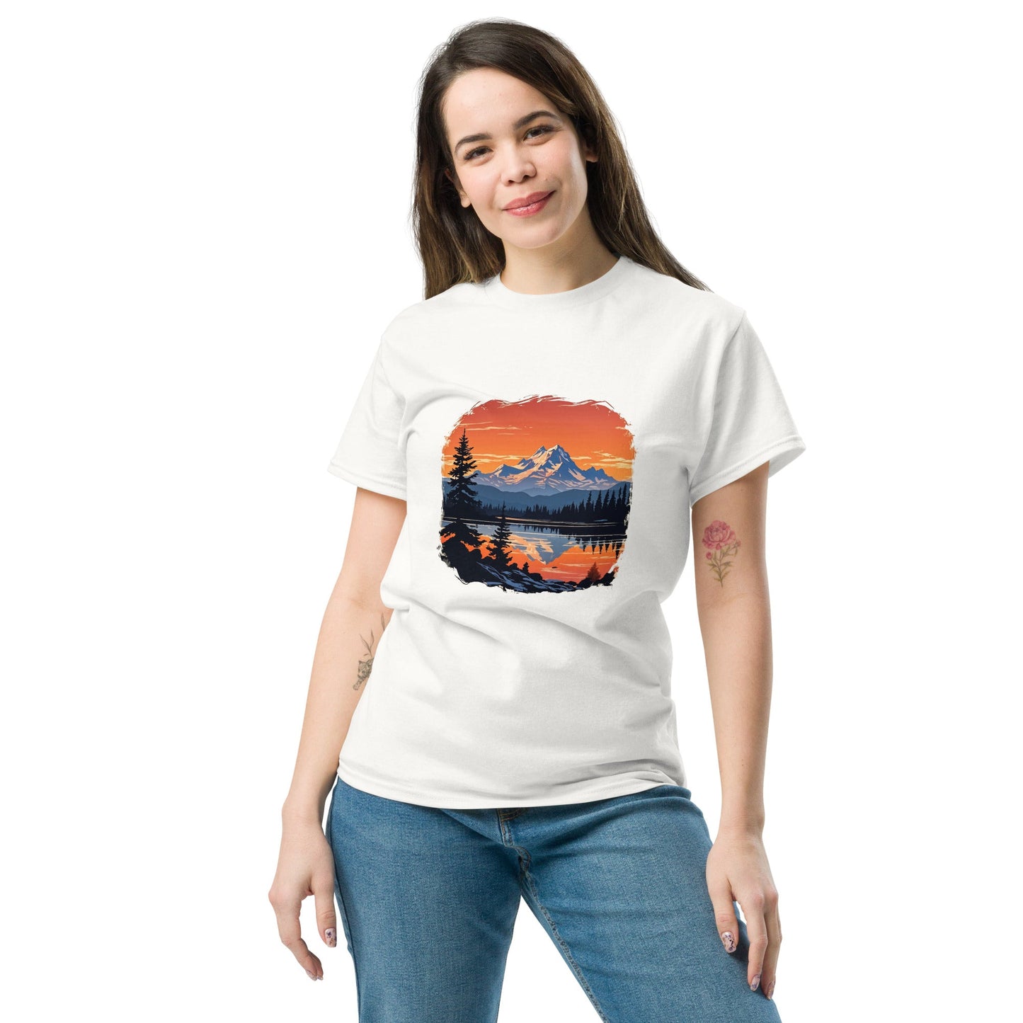 Mountains On The Lake Women's Classic Tee - Women's Shirts - Discovery Co.