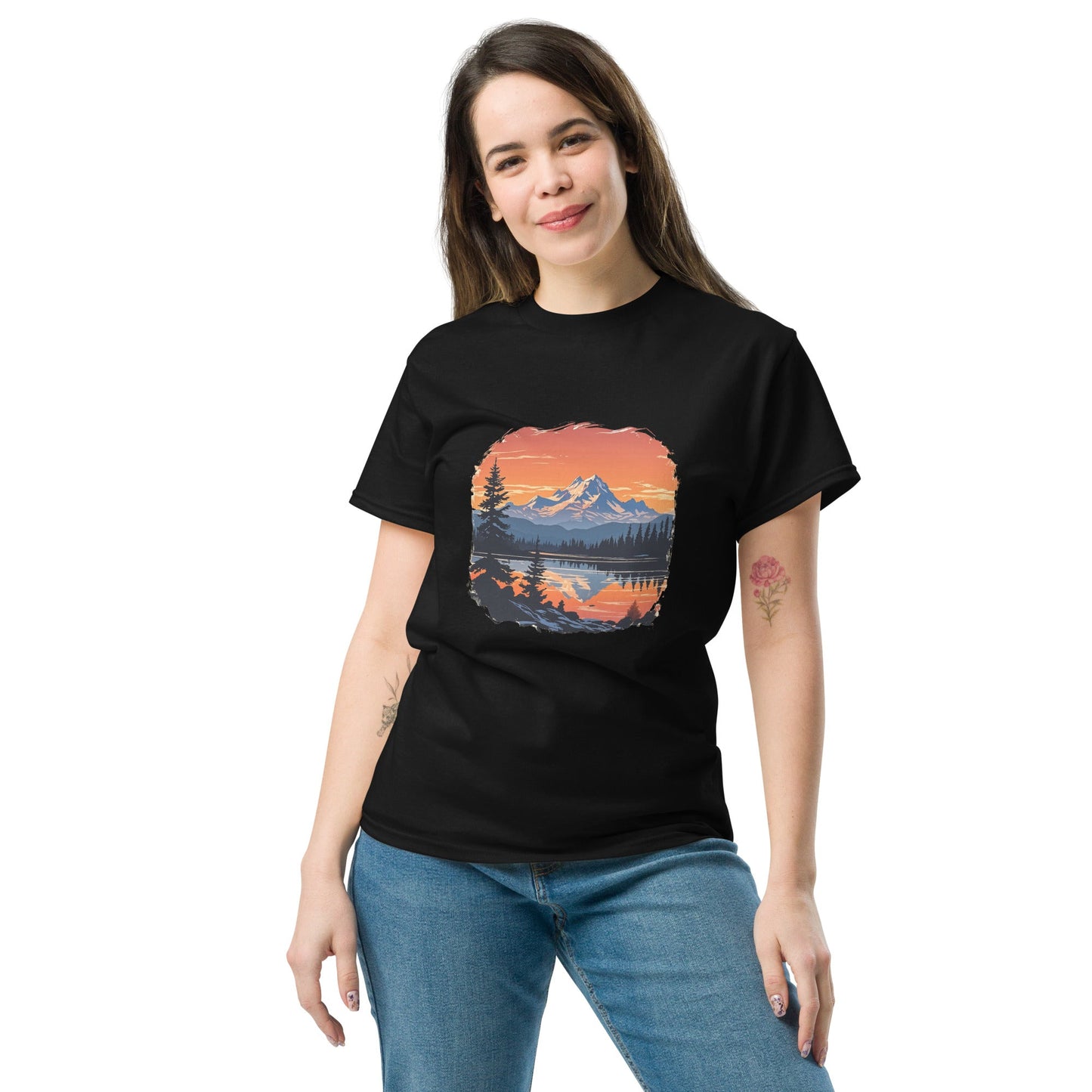 Mountains On The Lake Women's Classic Tee - Women's Shirts - Discovery Co.