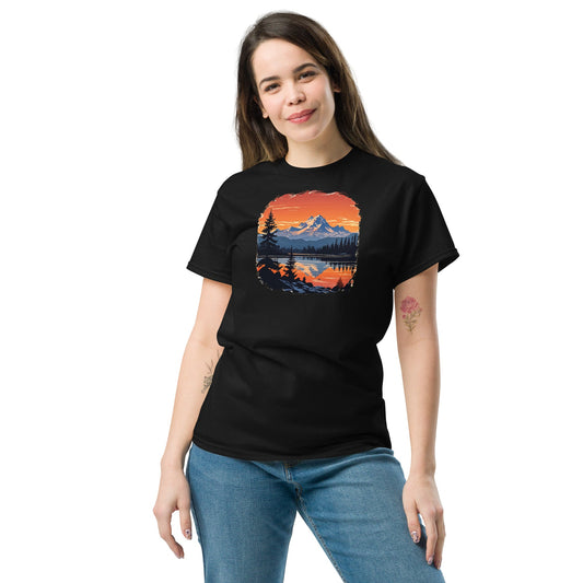 Mountains On The Lake Women's (Unisex) Classic Tee - Women's Shirts - Discovery Co.