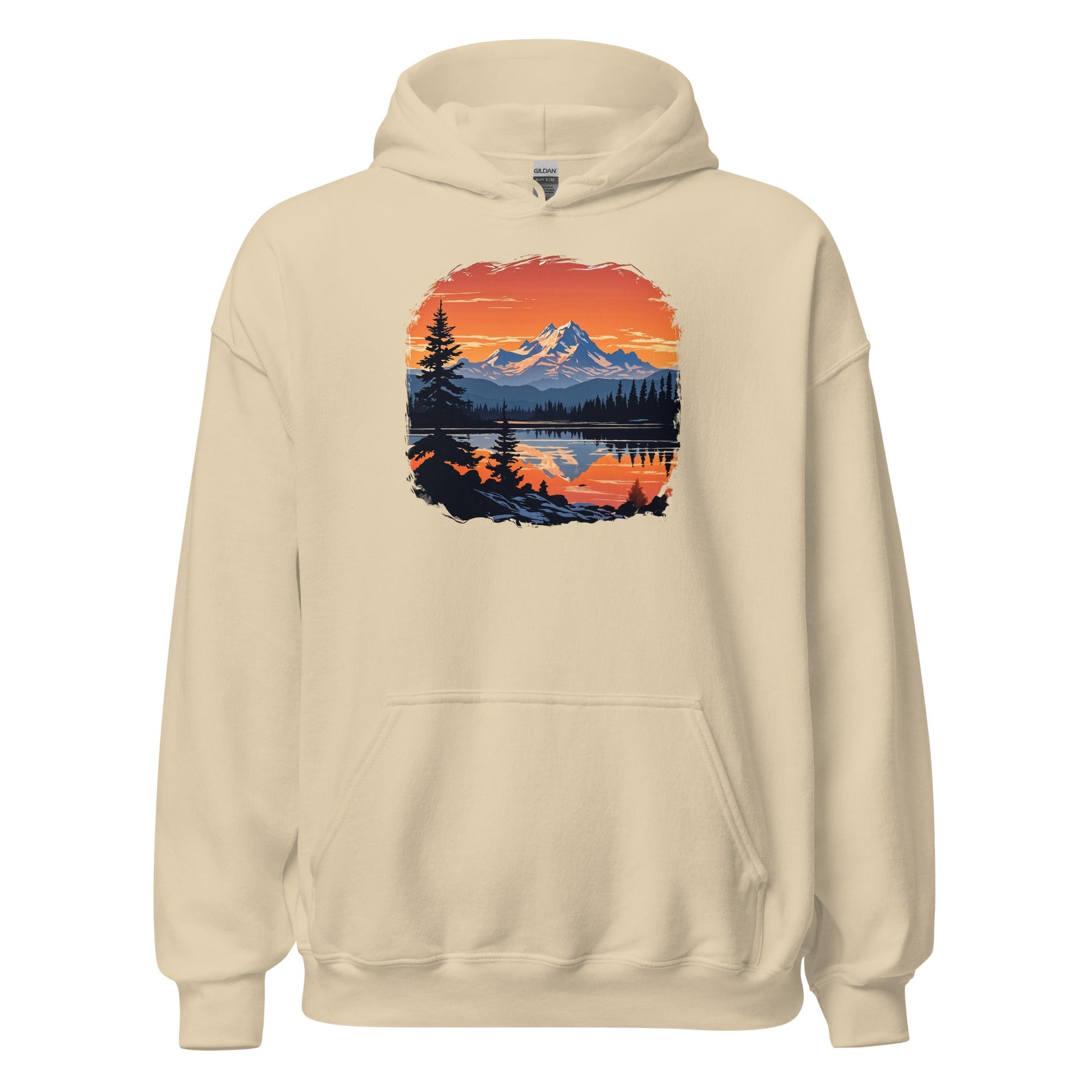 Mountains On The Lake Women's (Unisex) Hoodie - Hoodies - Discovery Co.