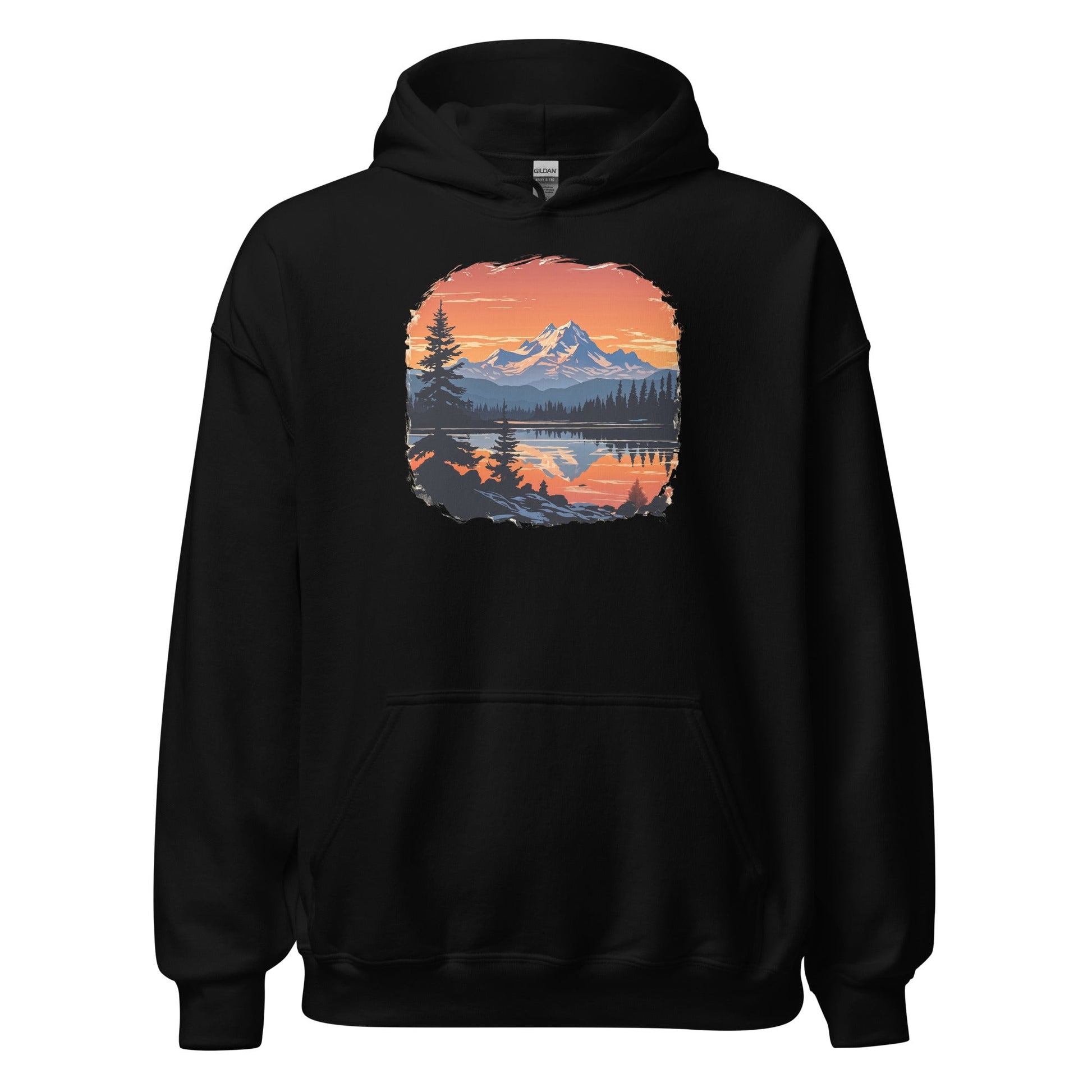 Mountains On The Lake Women's (Unisex) Hoodie - Hoodies - Discovery Co.