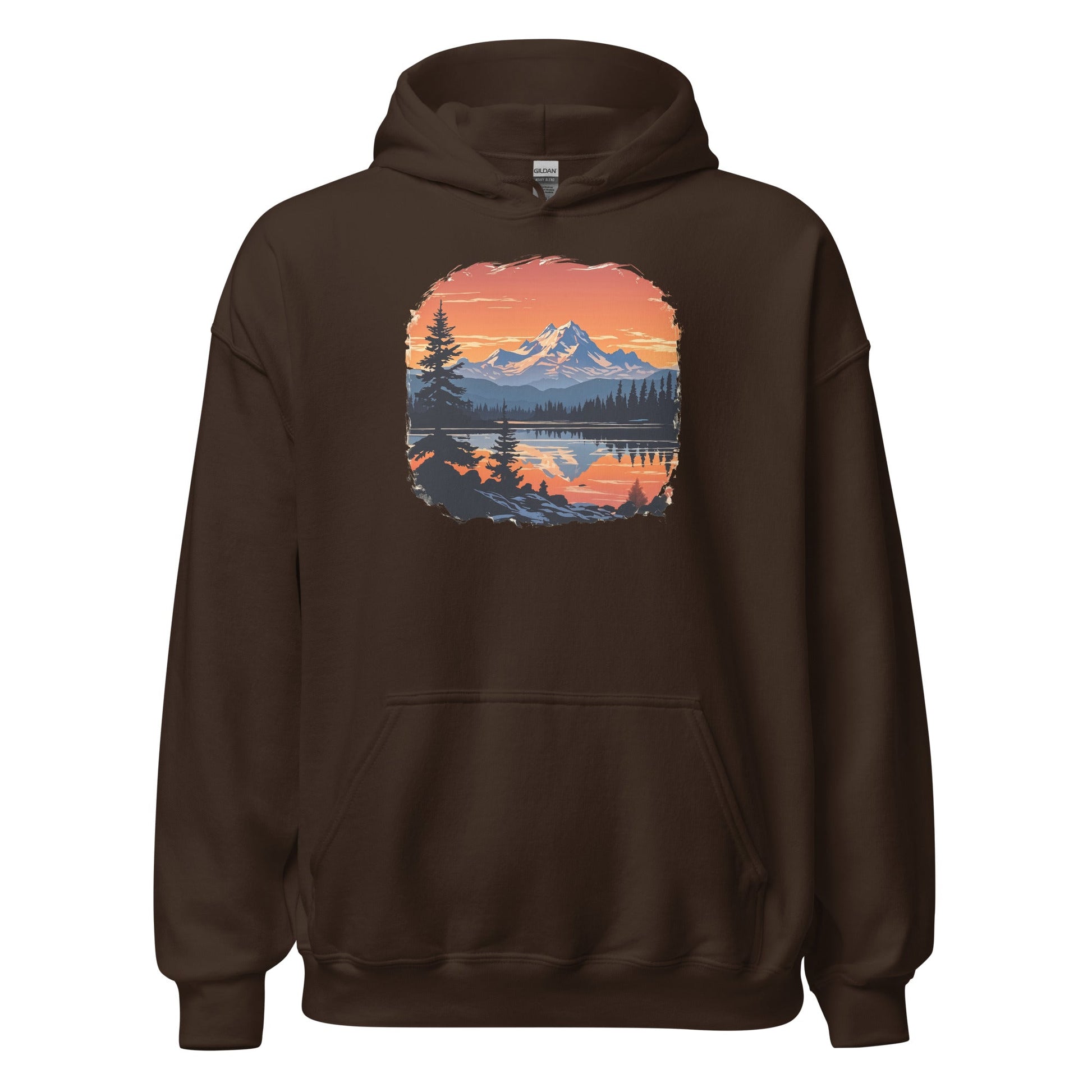 Mountains On The Lake Women's (Unisex) Hoodie - Hoodies - Discovery Co.