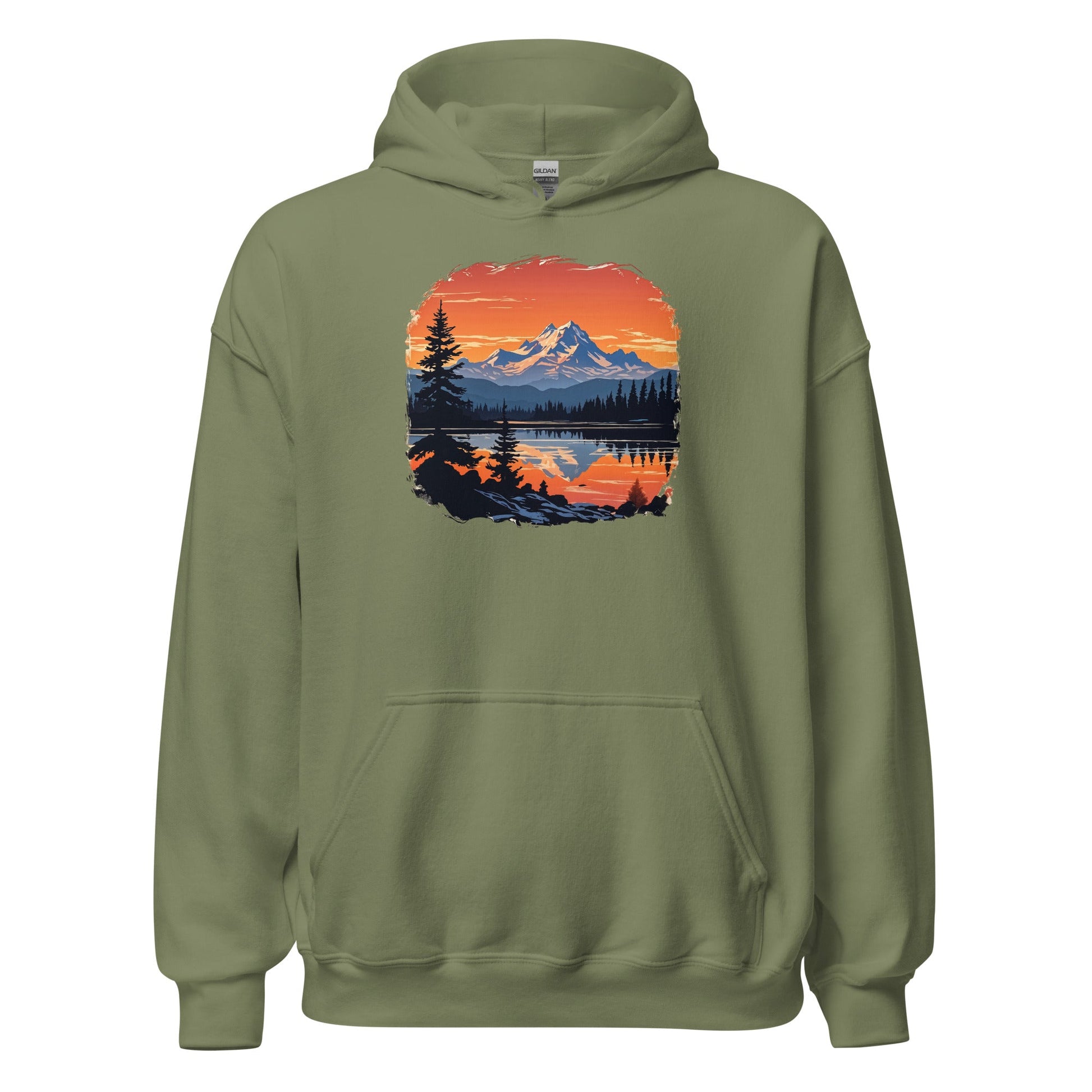 Mountains On The Lake Women's (Unisex) Hoodie - Hoodies - Discovery Co.