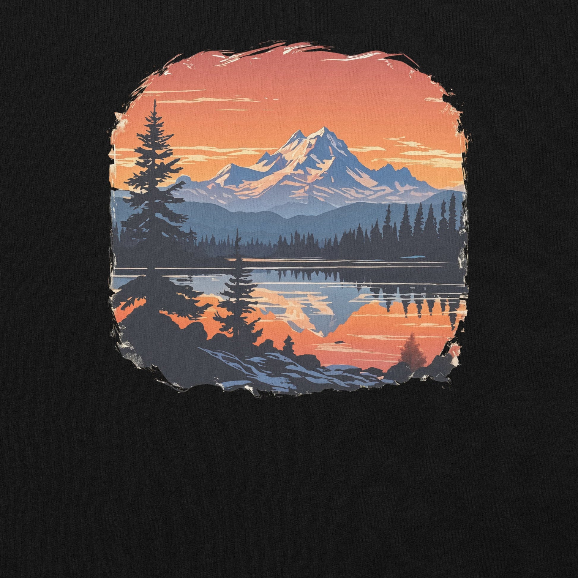 Mountains On The Lake Women's (Unisex) Hoodie - Hoodies - Discovery Co.