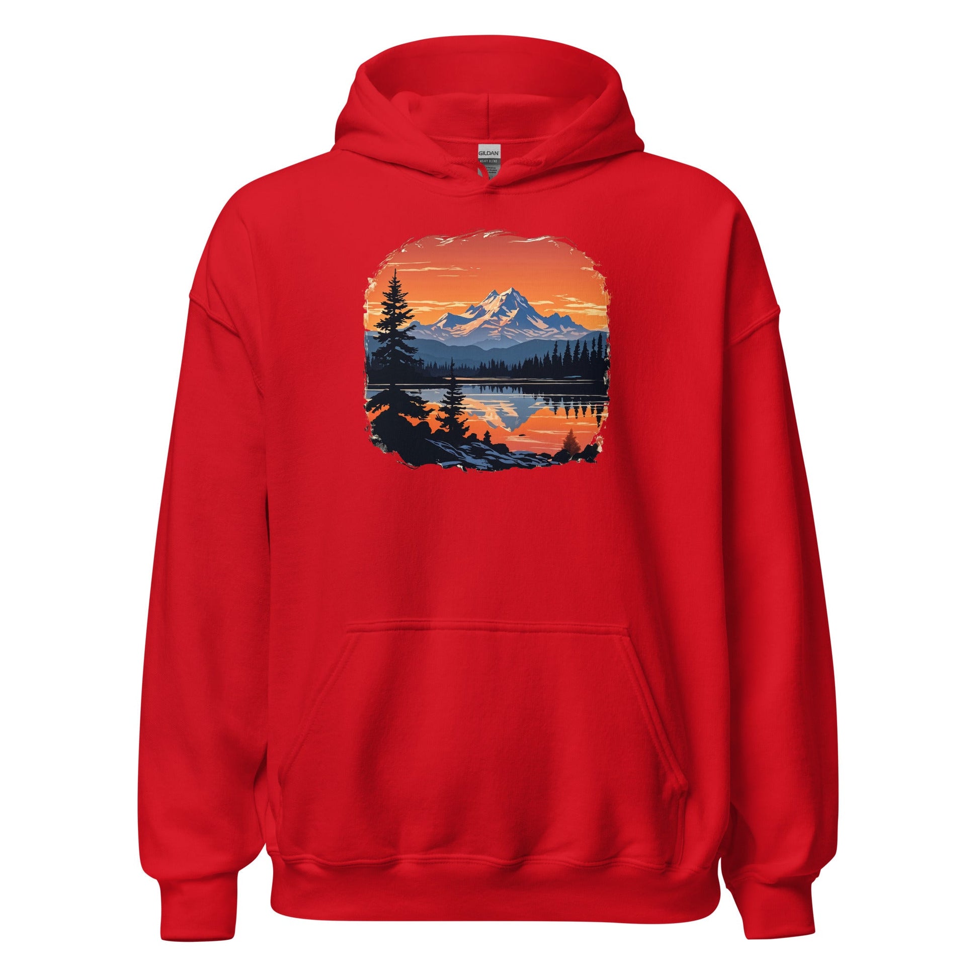 Mountains On The Lake Women's (Unisex) Hoodie - Hoodies - Discovery Co.