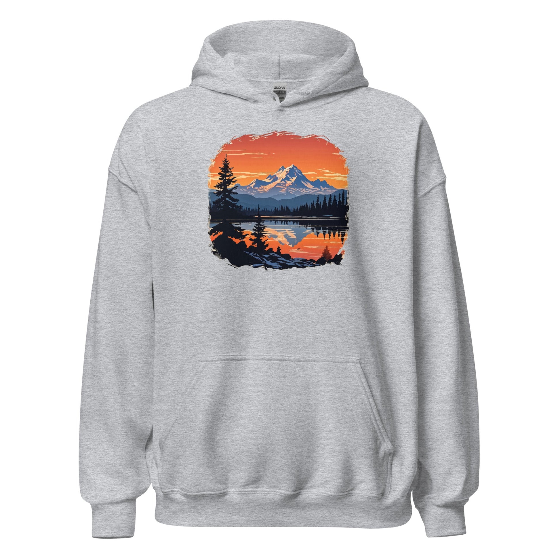 Mountains On The Lake Women's (Unisex) Hoodie - Hoodies - Discovery Co.