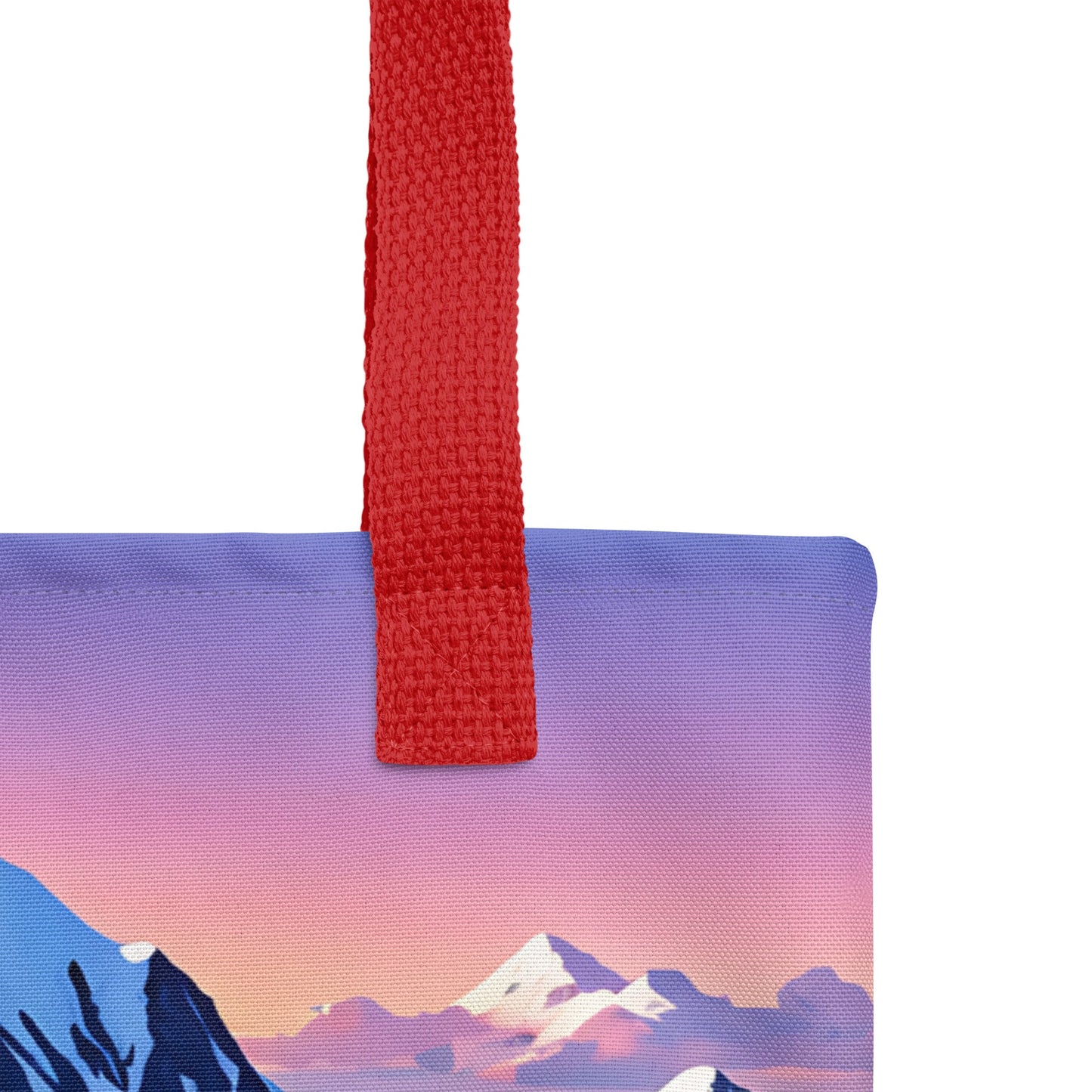 Mountains With Pastel Sky Tote Bag - Tote Bags - Discovery Co.