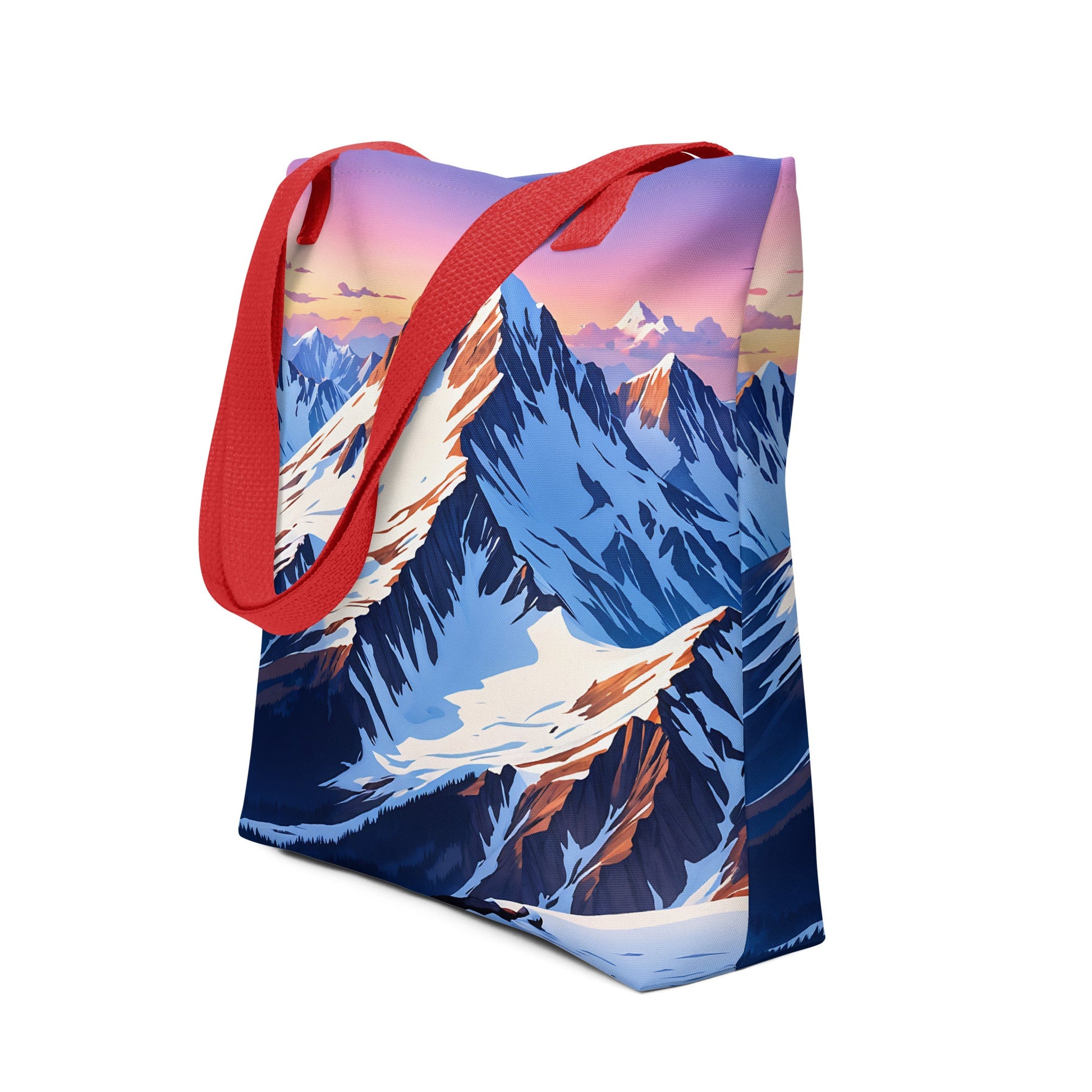 Mountains With Pastel Sky Tote Bag - Tote Bags - Discovery Co.