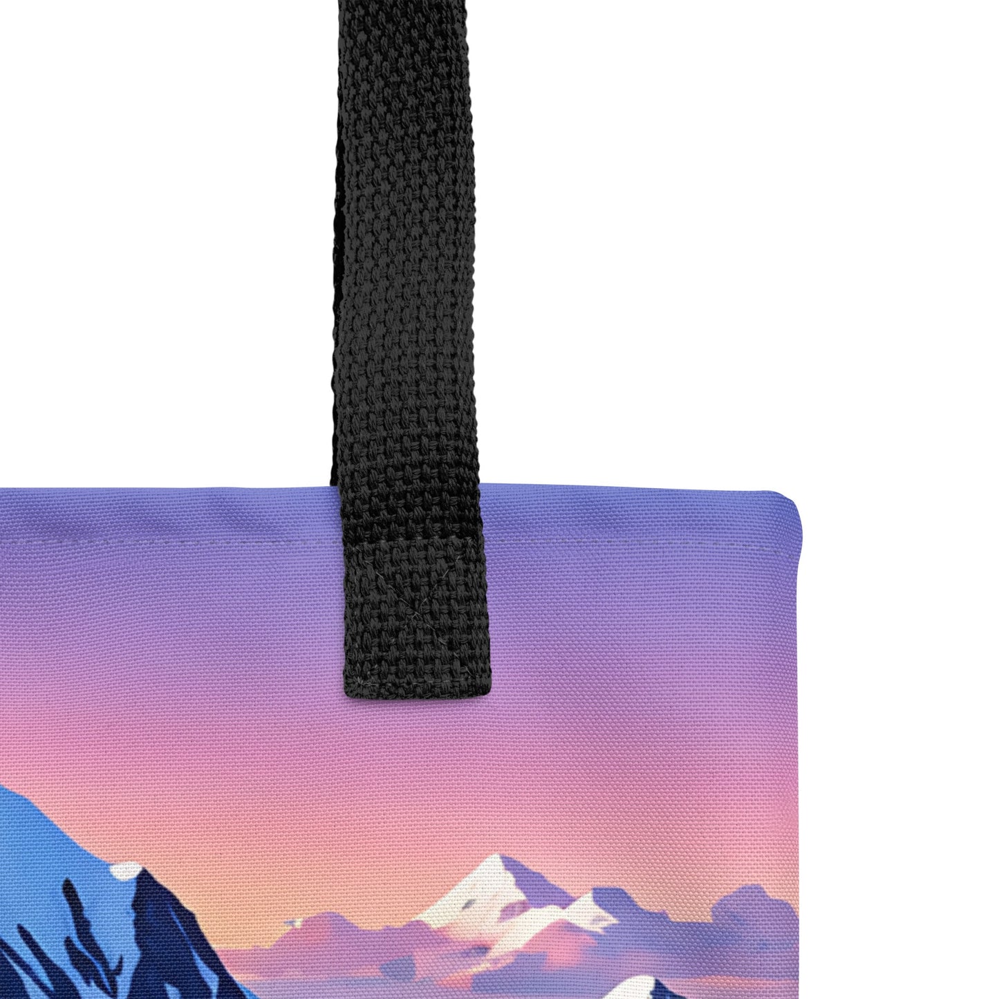 Mountains With Pastel Sky Tote Bag - Tote Bags - Discovery Co.