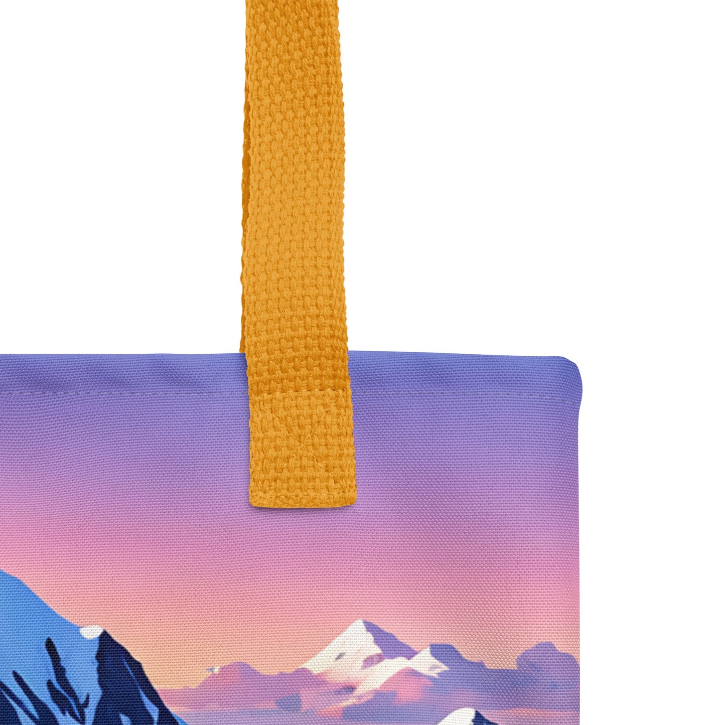 Mountains With Pastel Sky Tote Bag - Tote Bags - Discovery Co.