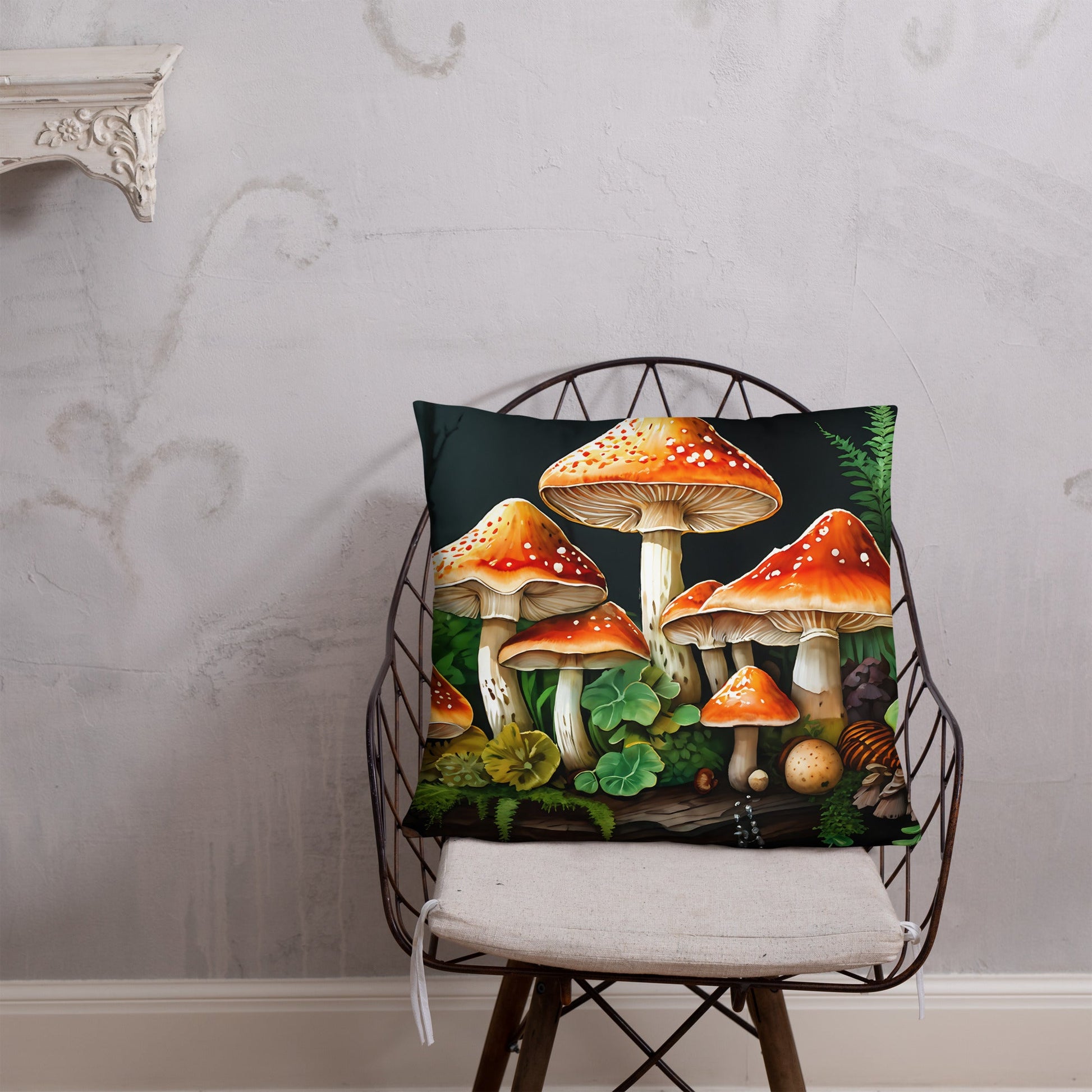 Mushroom Forest Basic Pillow - Pillows - Discovery Co.