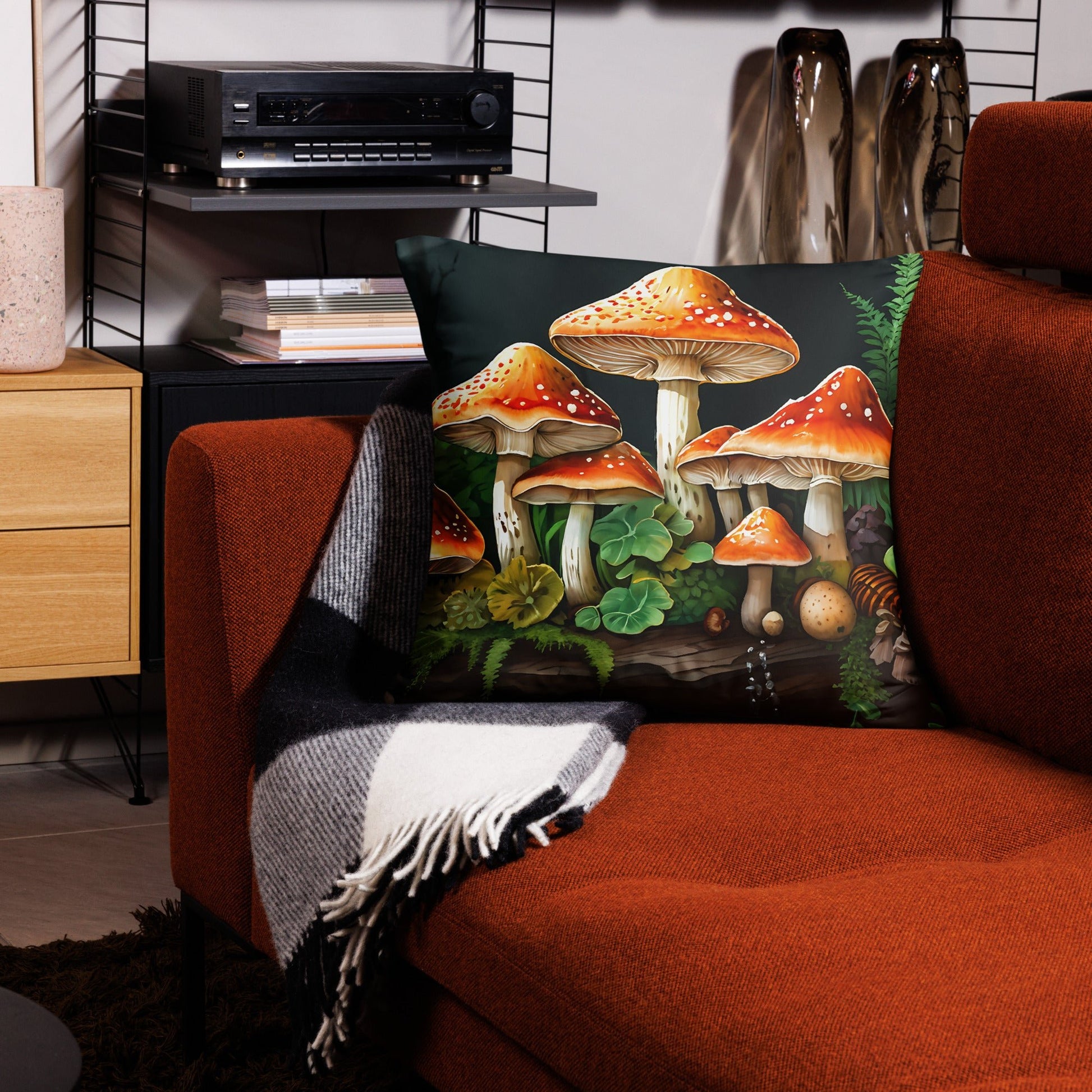 Mushroom Forest Basic Pillow - Pillows - Discovery Co.