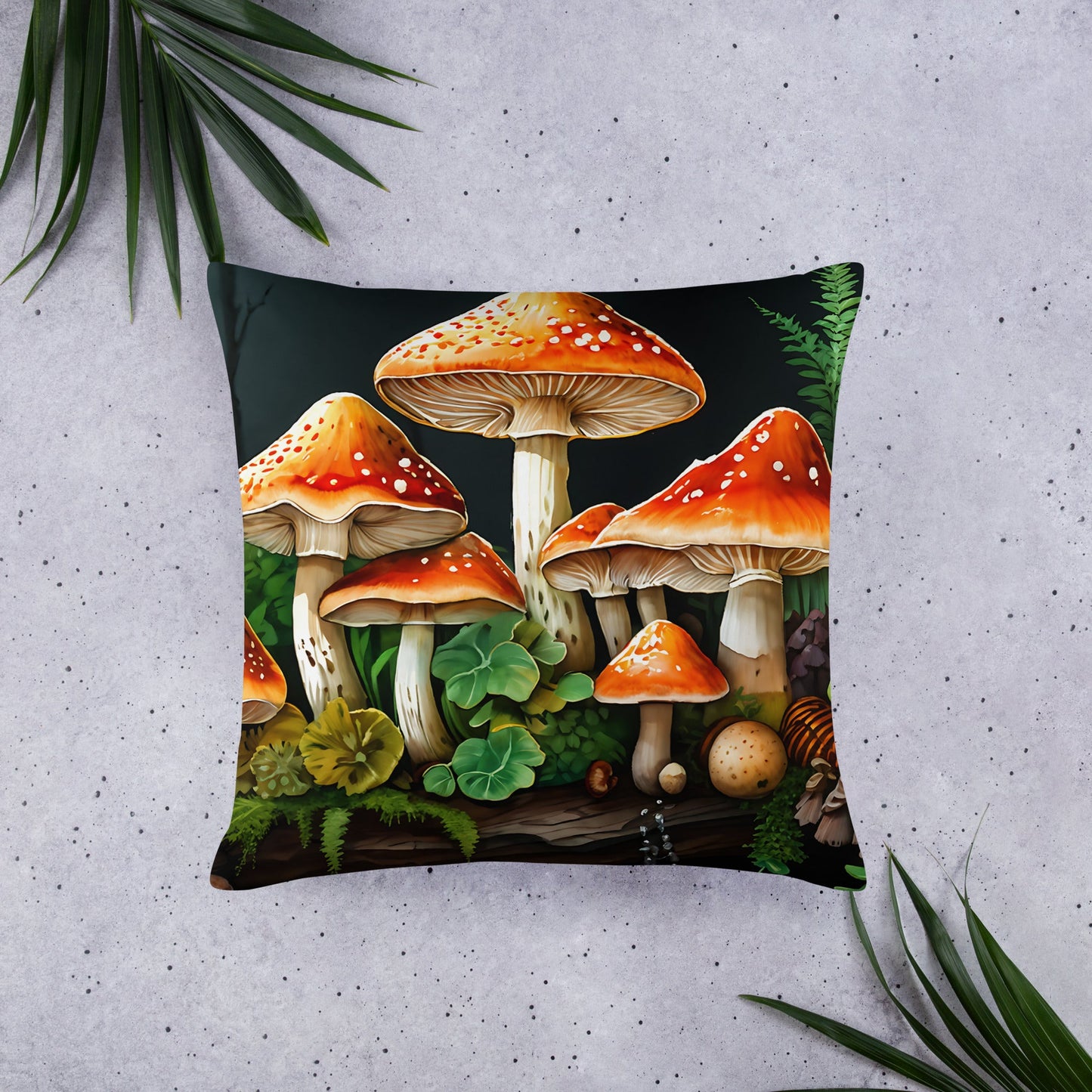 Mushroom Forest Basic Pillow - Pillows - Discovery Co.