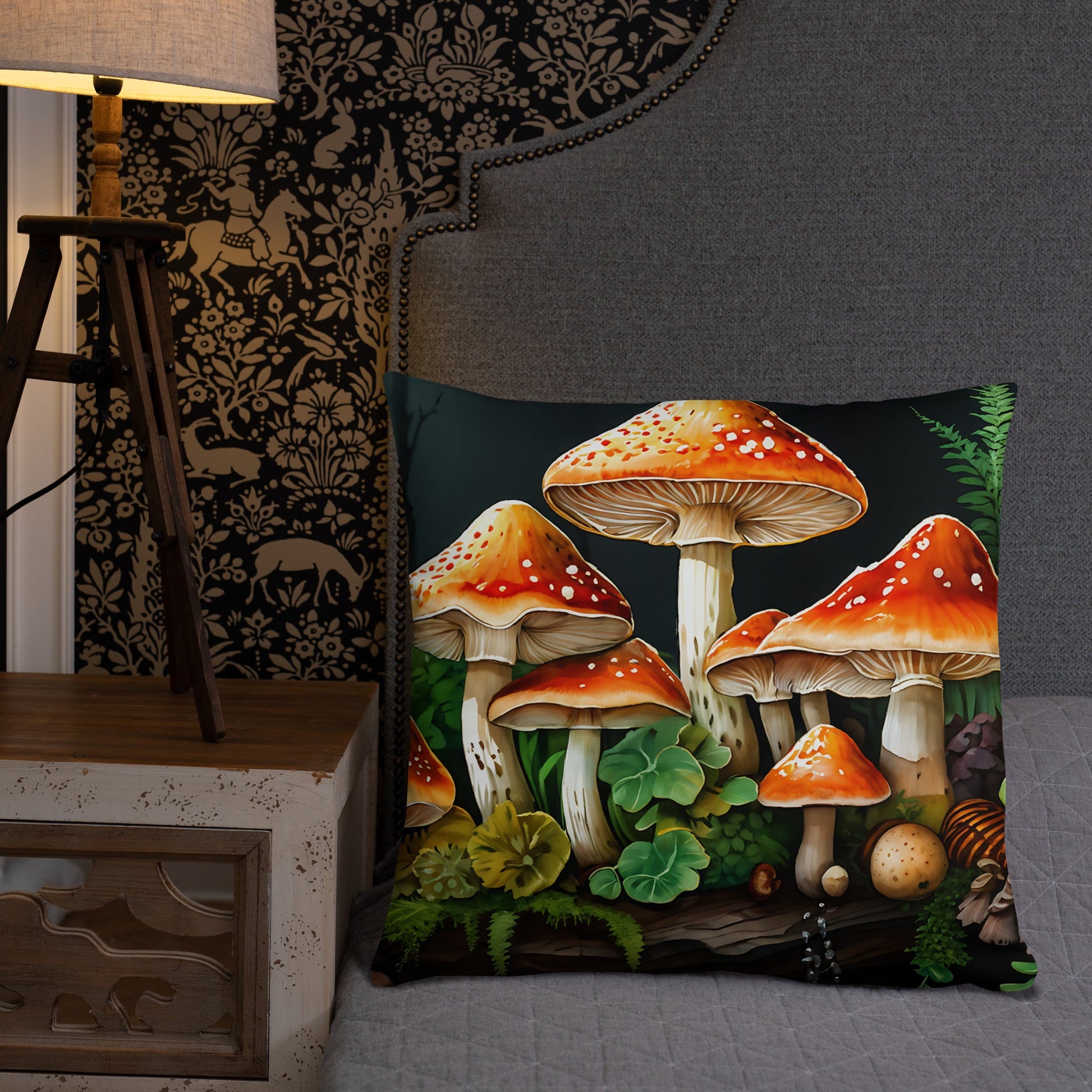 Mushroom Forest Basic Pillow - Pillows - Discovery Co.