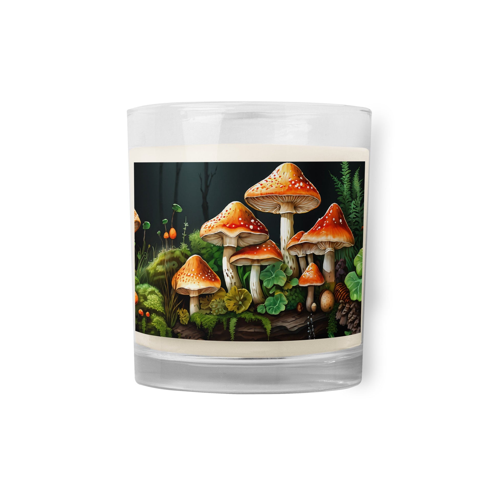 Mushroom Forest Glass Jar Soy Wax Candle - Candles - Discovery Co.