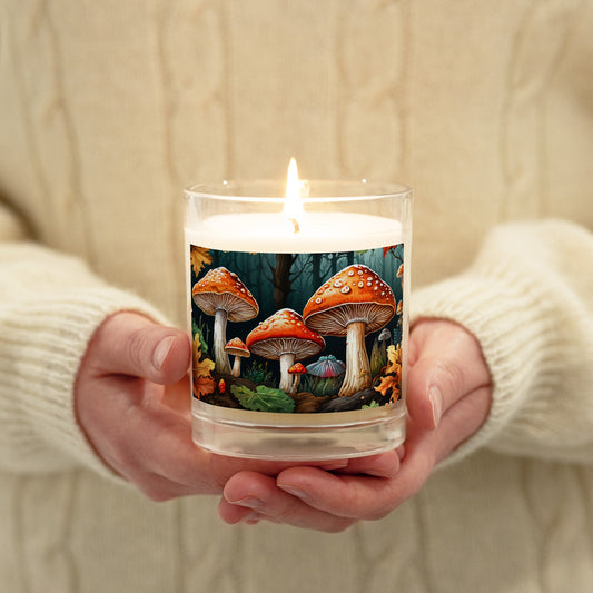 Mushroom Forest Glass Jar Soy Wax Candle - Candles - Discovery Co.