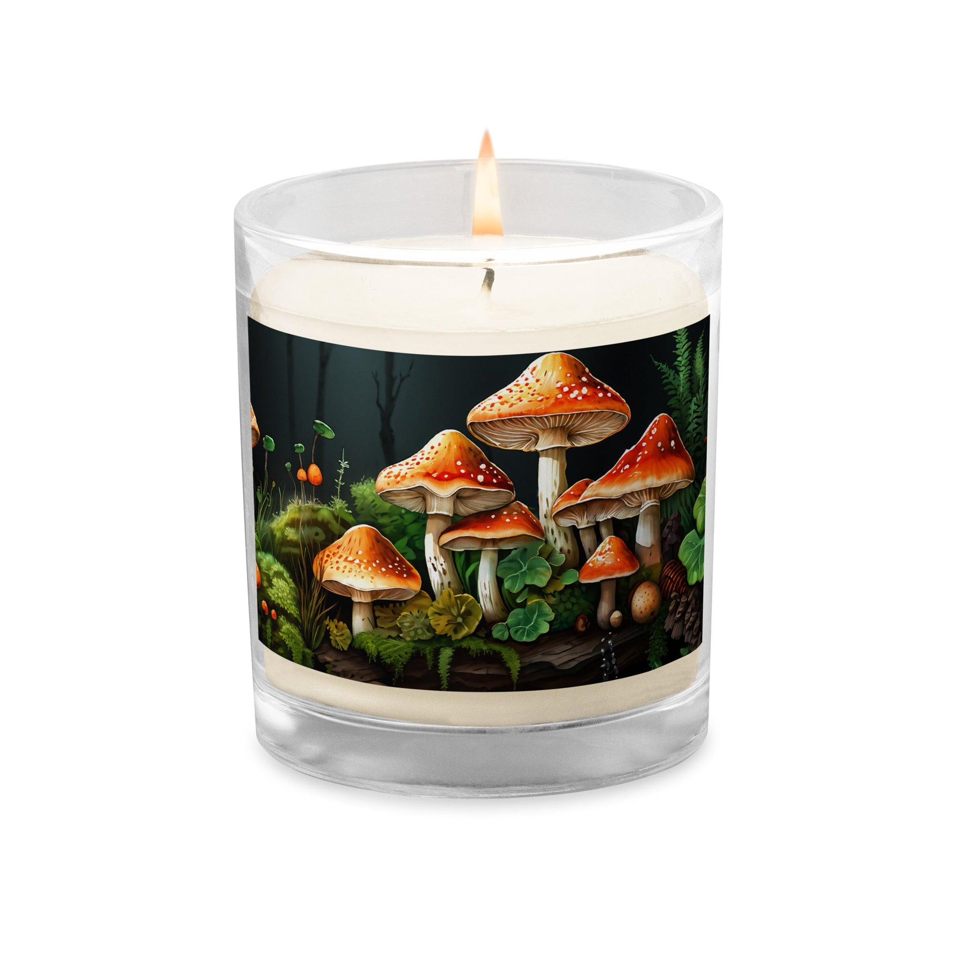 Mushroom Forest Glass Jar Soy Wax Candle - Candles - Discovery Co.