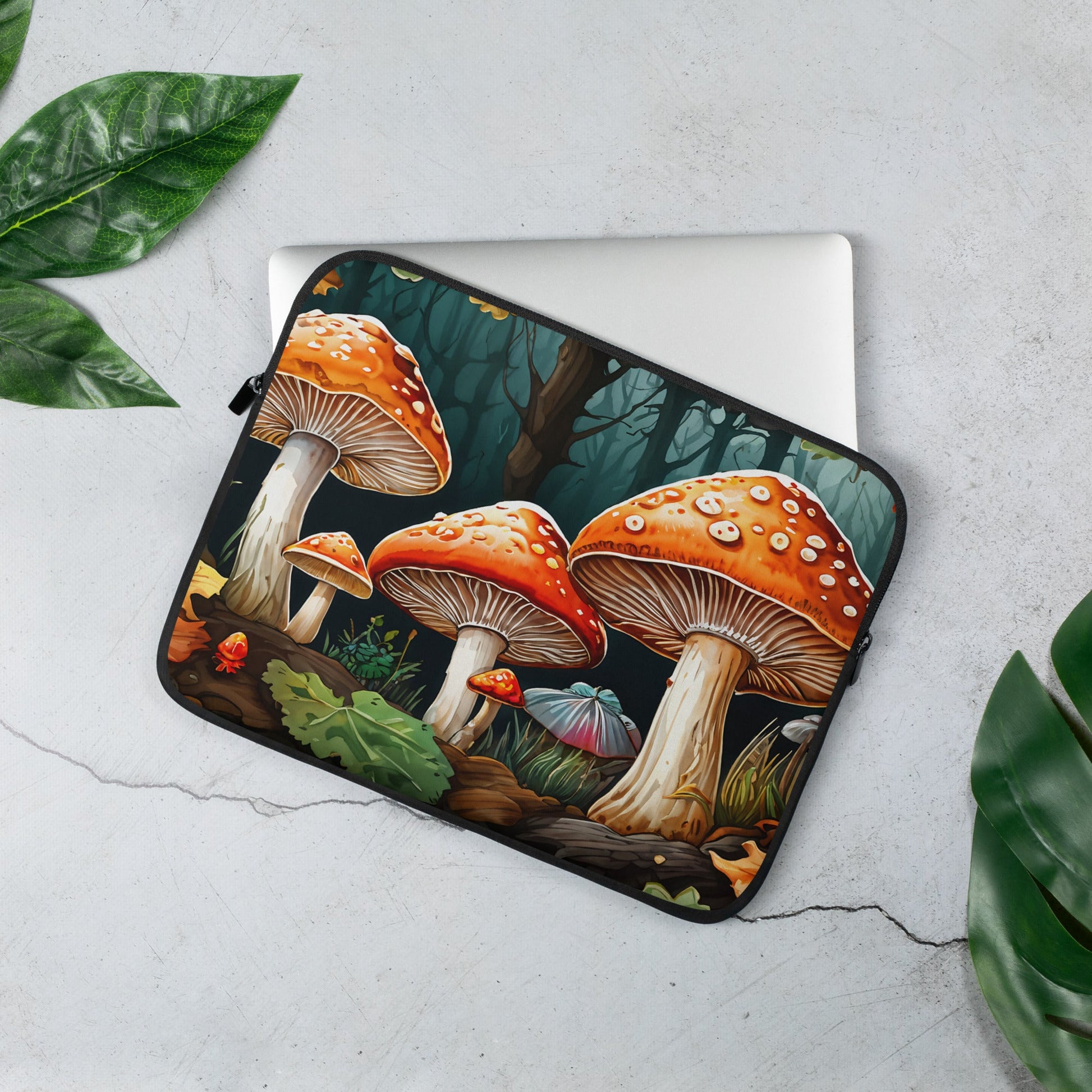 Mushroom Forest Laptop Sleeve - Laptop Cases - Discovery Co.