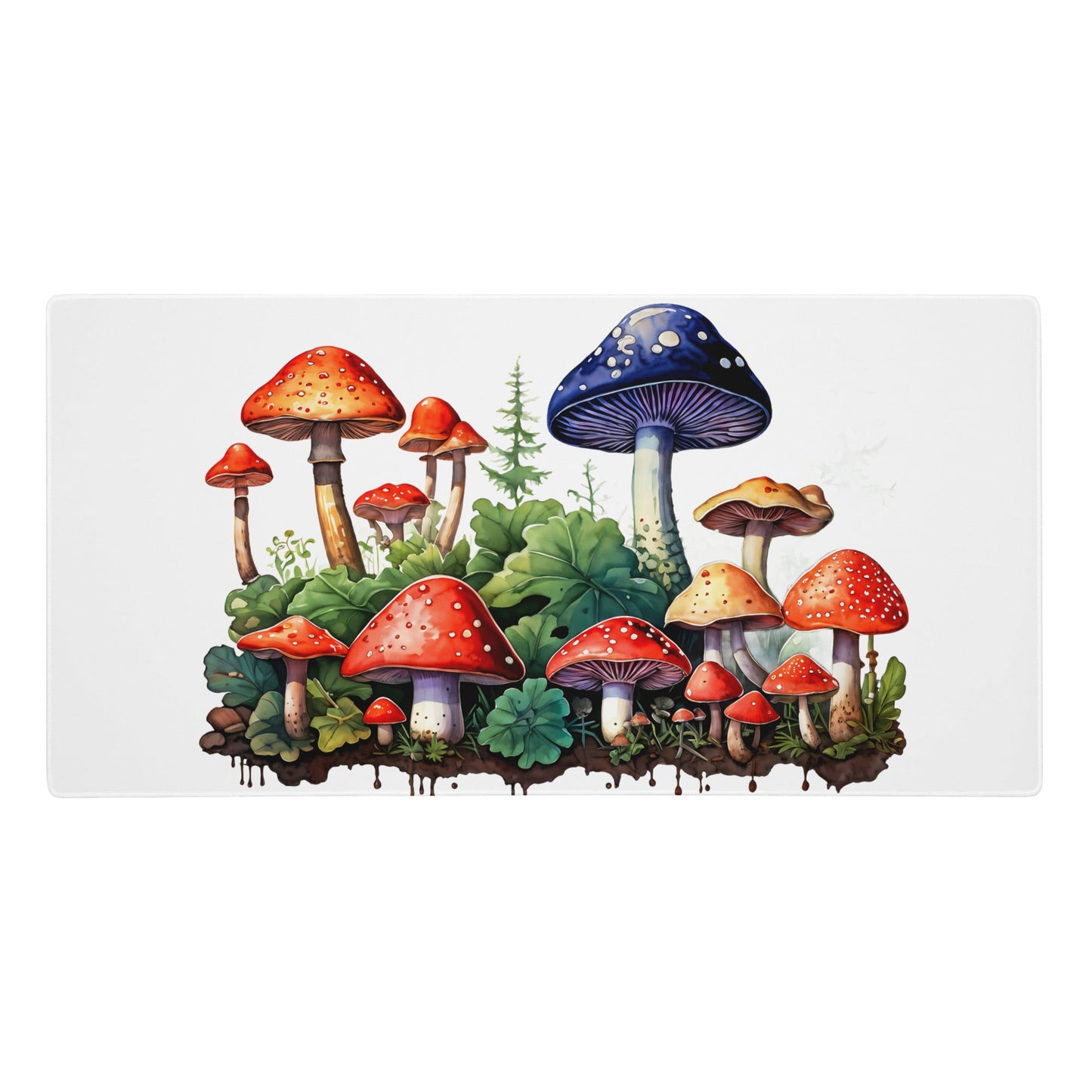 Mushroom Forest Watercolor Art Gaming Mouse Pad - Mouse Pads - Discovery Co.