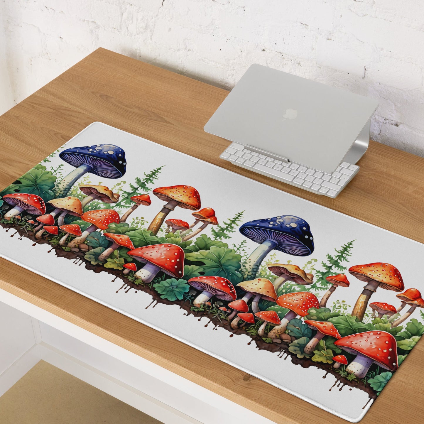 Mushroom Forest Watercolor Art Gaming Mouse Pad - Mouse Pads - Discovery Co.