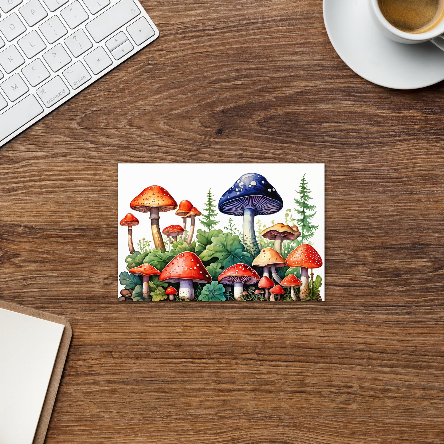 Mushroom Forest Watercolor Art Greeting Card - Greeting Card - Discovery Co.