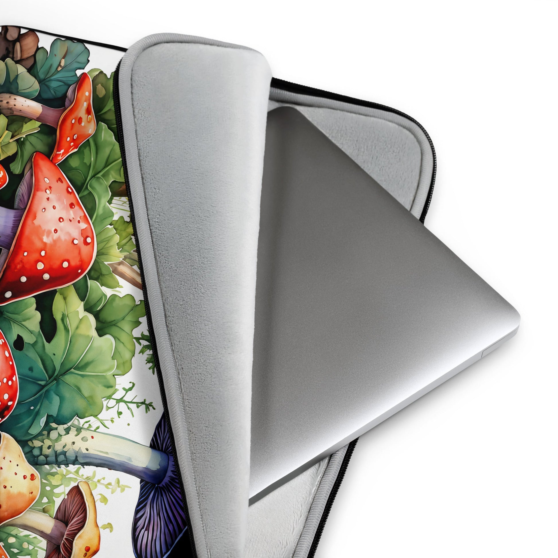 Mushroom Forest Watercolor Art Laptop Sleeve - Laptop Cases - Discovery Co.
