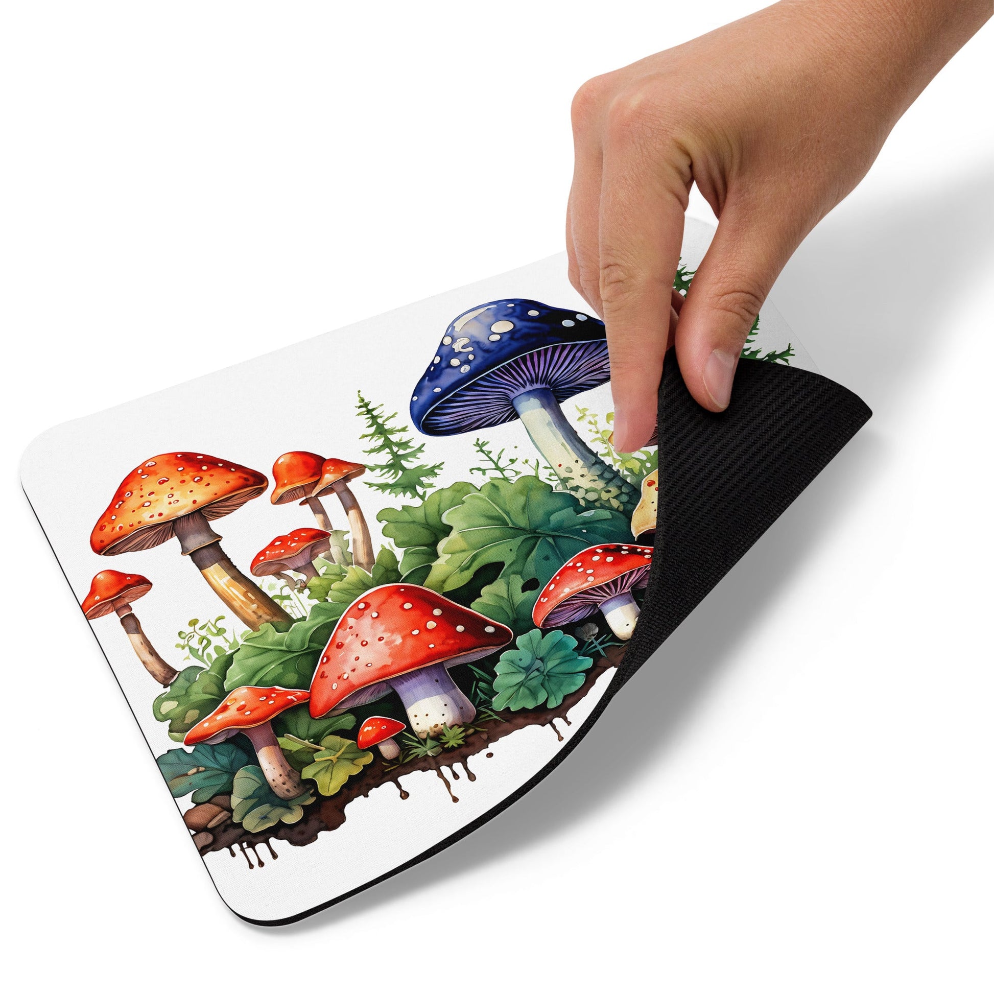 Mushroom Forest Watercolor Art Mouse Pad - Mouse Pads - Discovery Co.