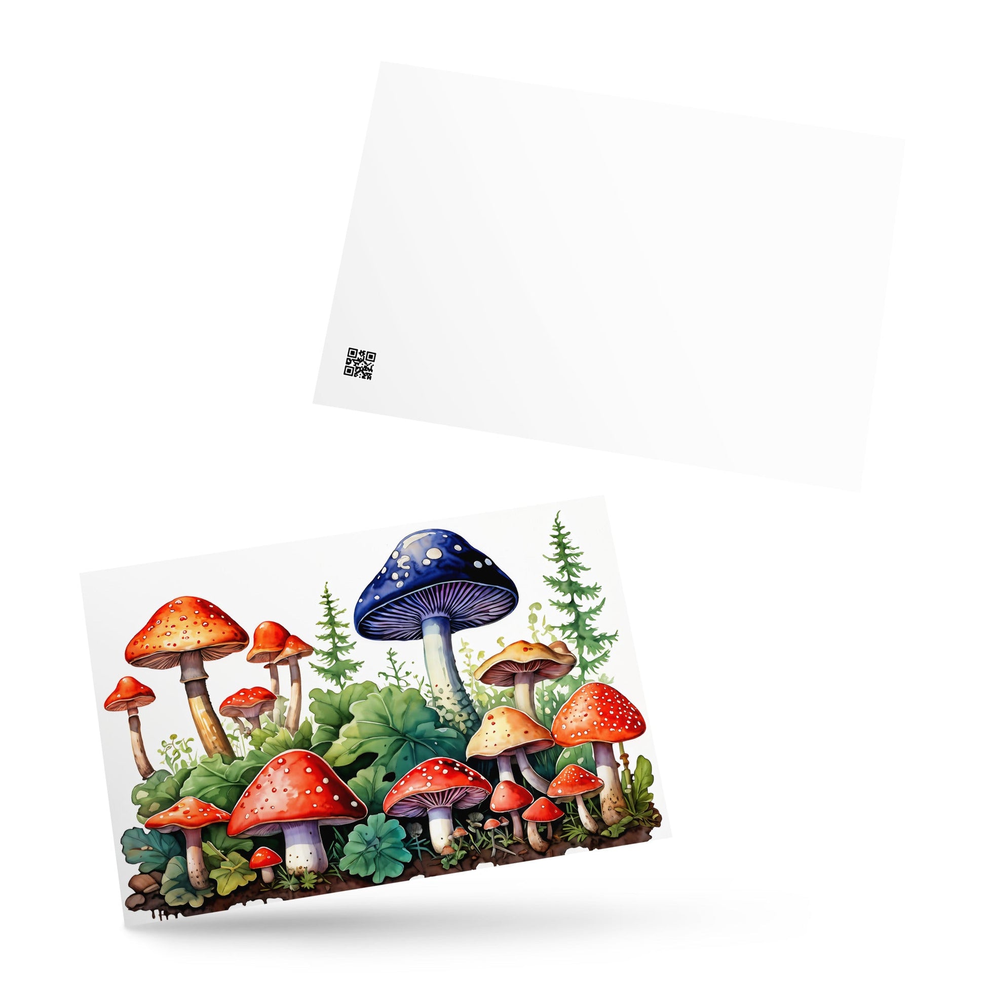 Mushroom Forest Watercolor Art Standard Postcard - Post Cards - Discovery Co.