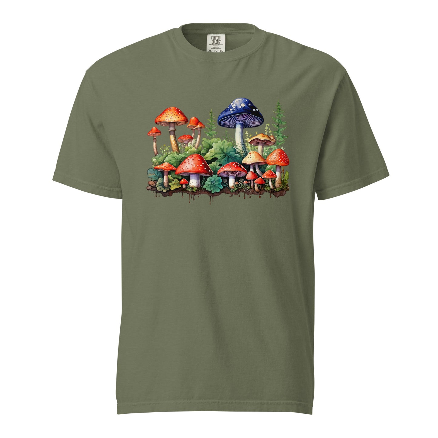 Mushroom Forest Watercolor Art Women's (Unisex) Premium Tee - Women's Shirts - Discovery Co.