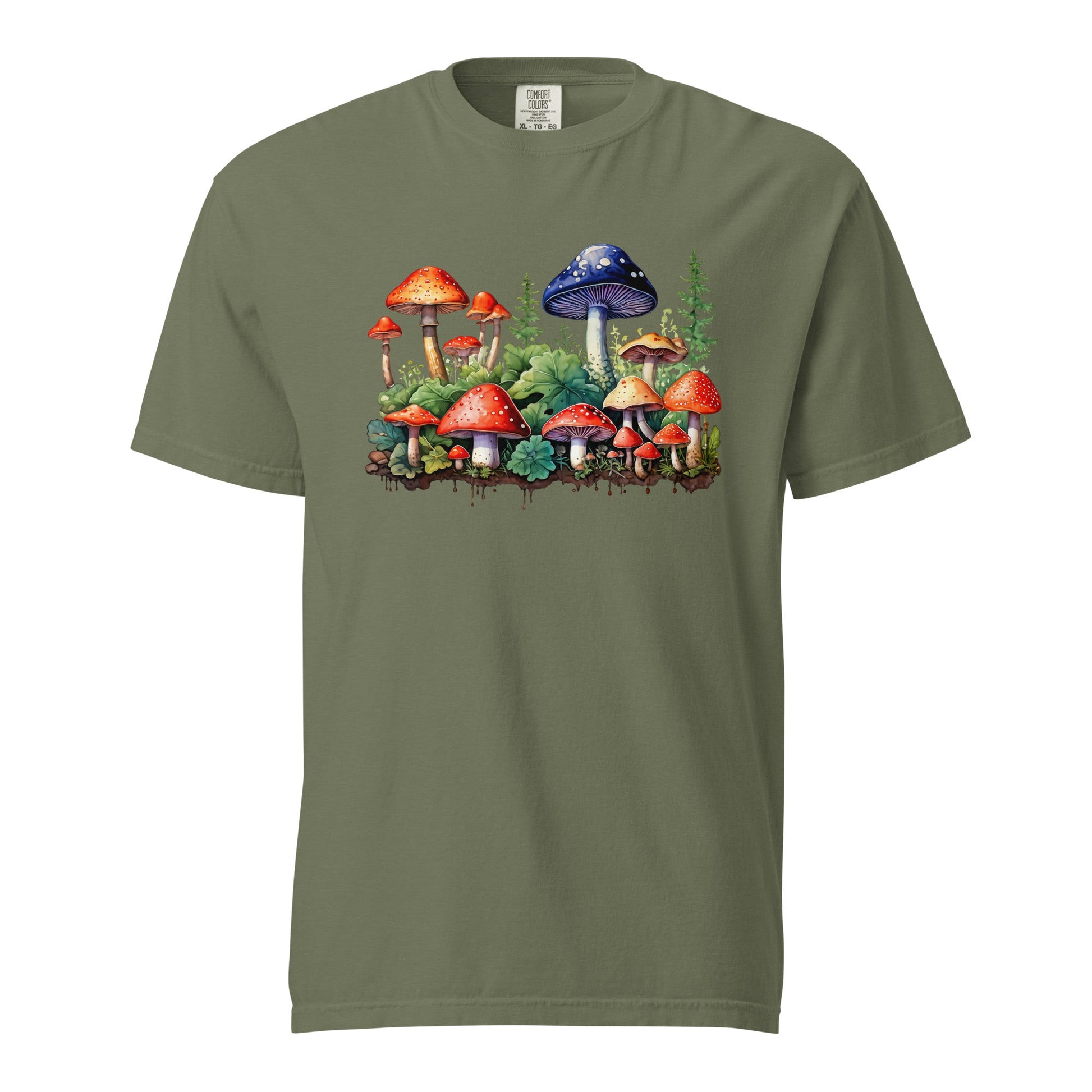 Mushroom Forest Watercolor Art Women's (Unisex) Premium Tee - Women's Shirts - Discovery Co.