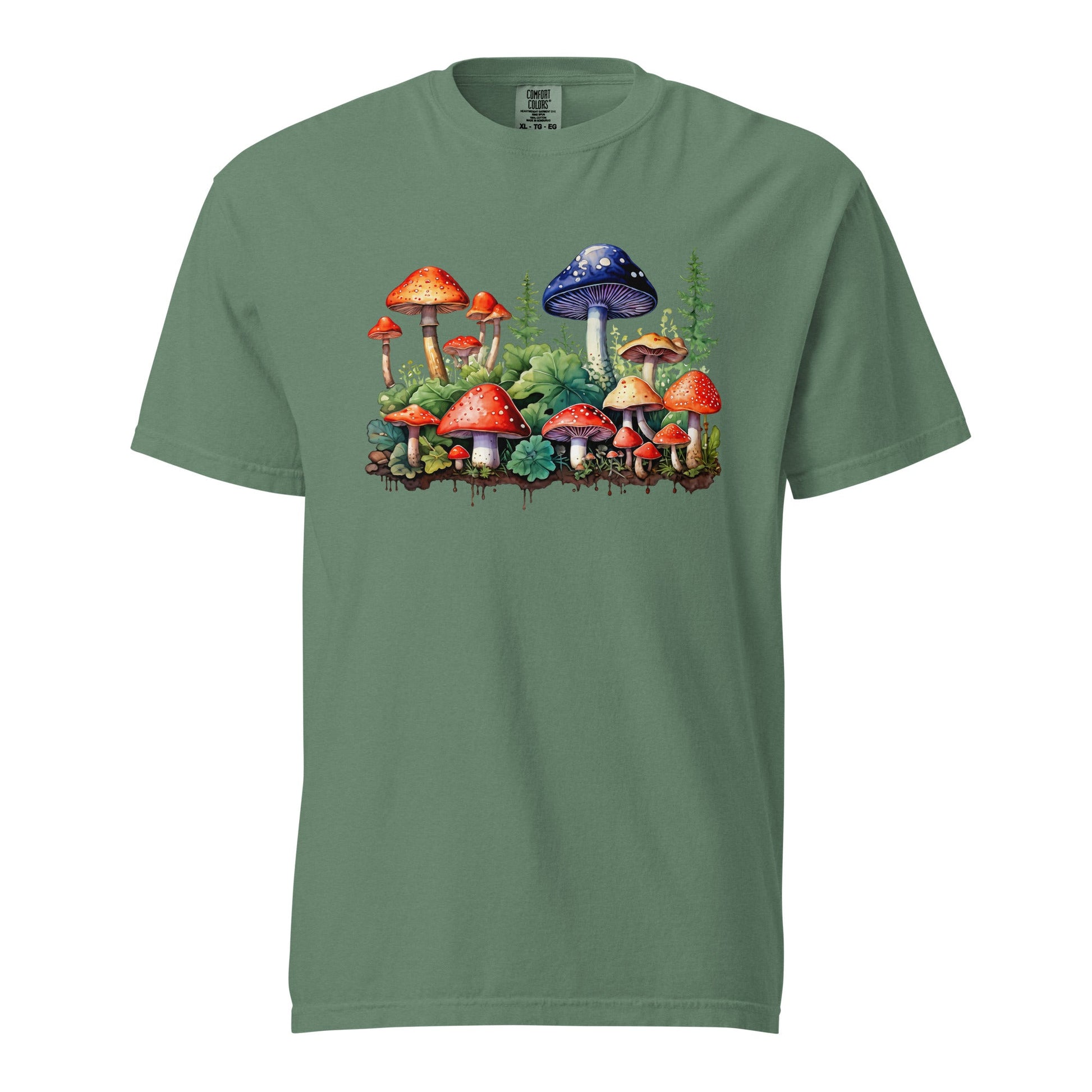 Mushroom Forest Watercolor Art Women's (Unisex) Premium Tee - Women's Shirts - Discovery Co.