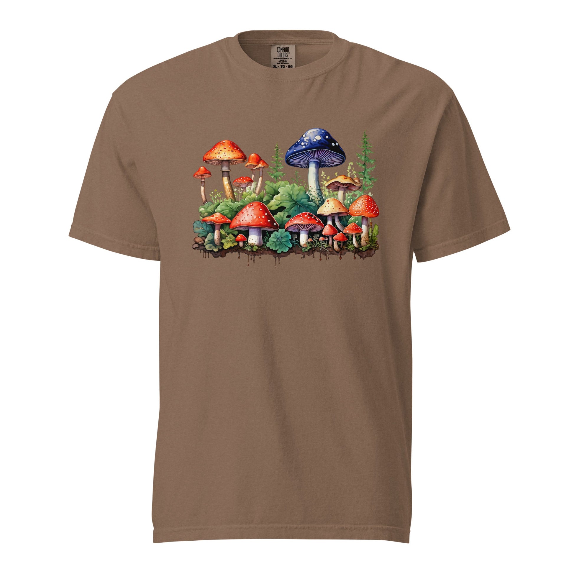 Mushroom Forest Watercolor Art Women's (Unisex) Premium Tee - Women's Shirts - Discovery Co.