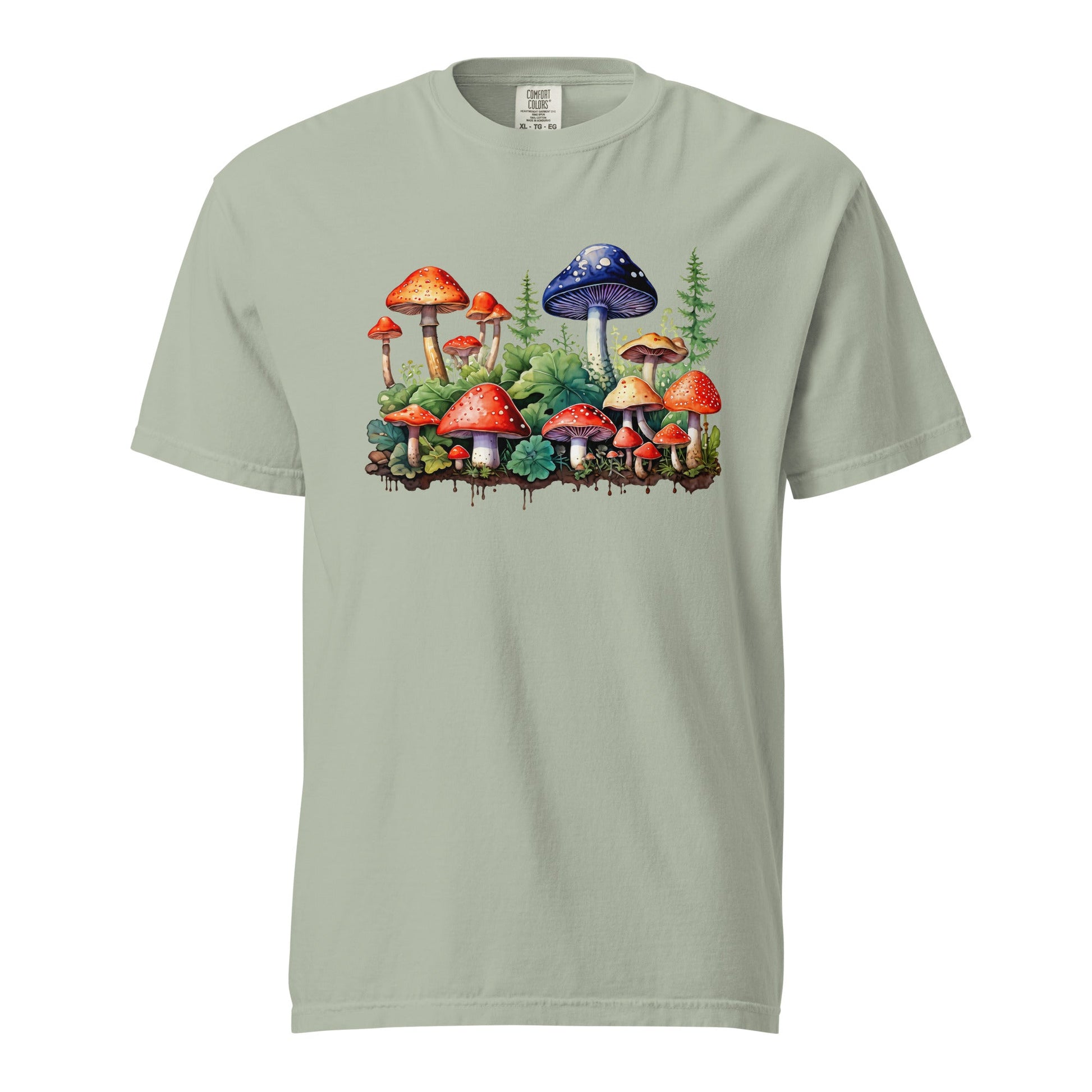 Mushroom Forest Watercolor Art Women's (Unisex) Premium Tee - Women's Shirts - Discovery Co.