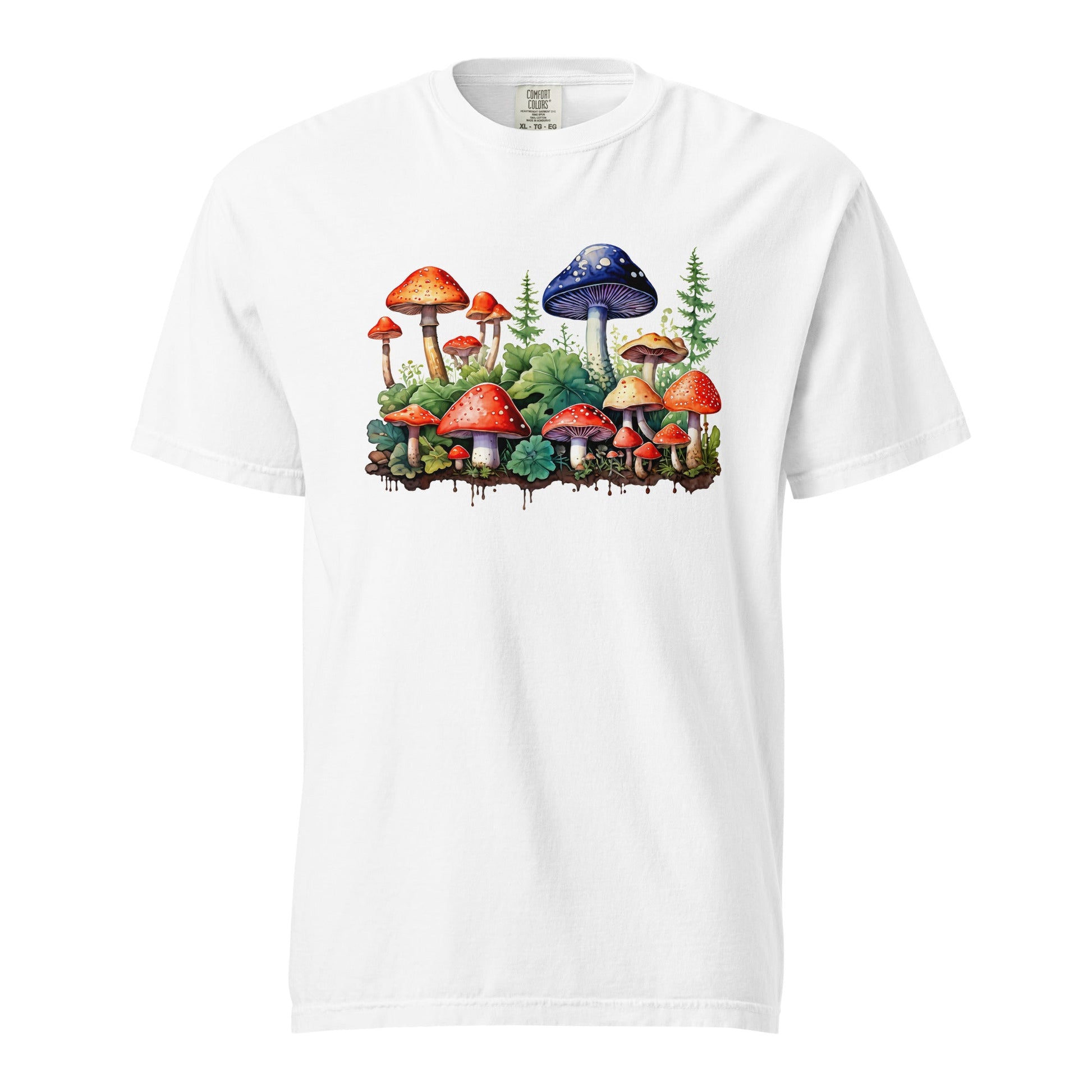 Mushroom Forest Watercolor Art Women's (Unisex) Premium Tee - Women's Shirts - Discovery Co.