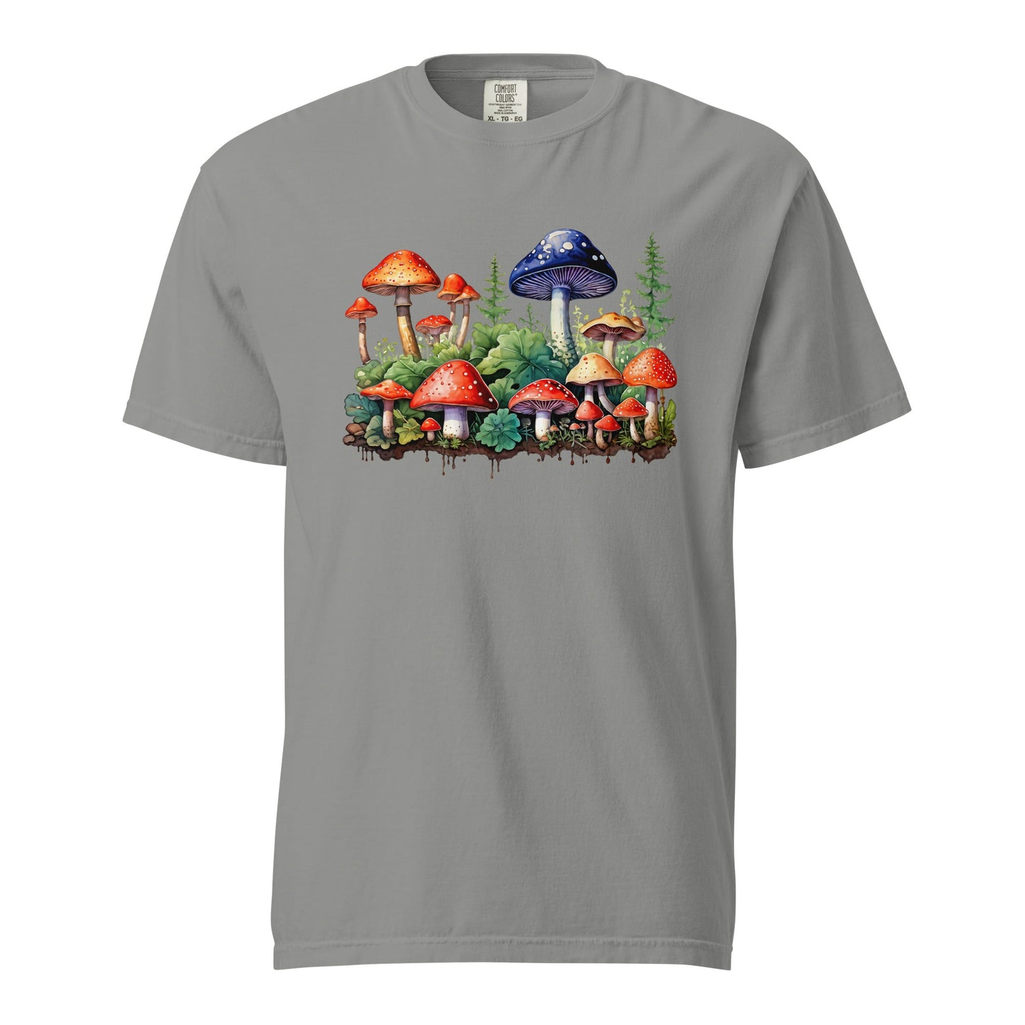 Mushroom Forest Watercolor Art Women's (Unisex) Premium Tee - Women's Shirts - Discovery Co.