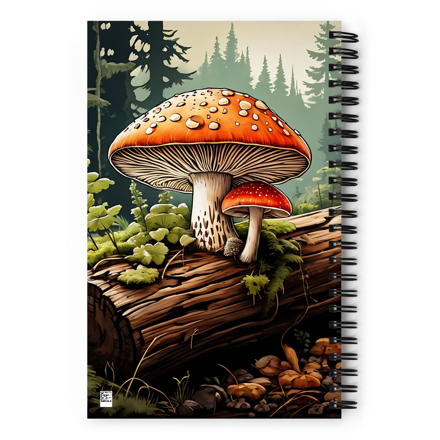 Mushroom Log Spiral Notebook - Spiral Notebooks - Discovery Co.