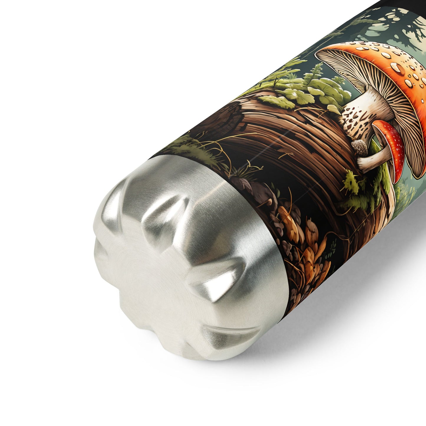 Mushroom Log Stainless Steel Water Bottle - Stainless Steel Water Bottle - Discovery Co.