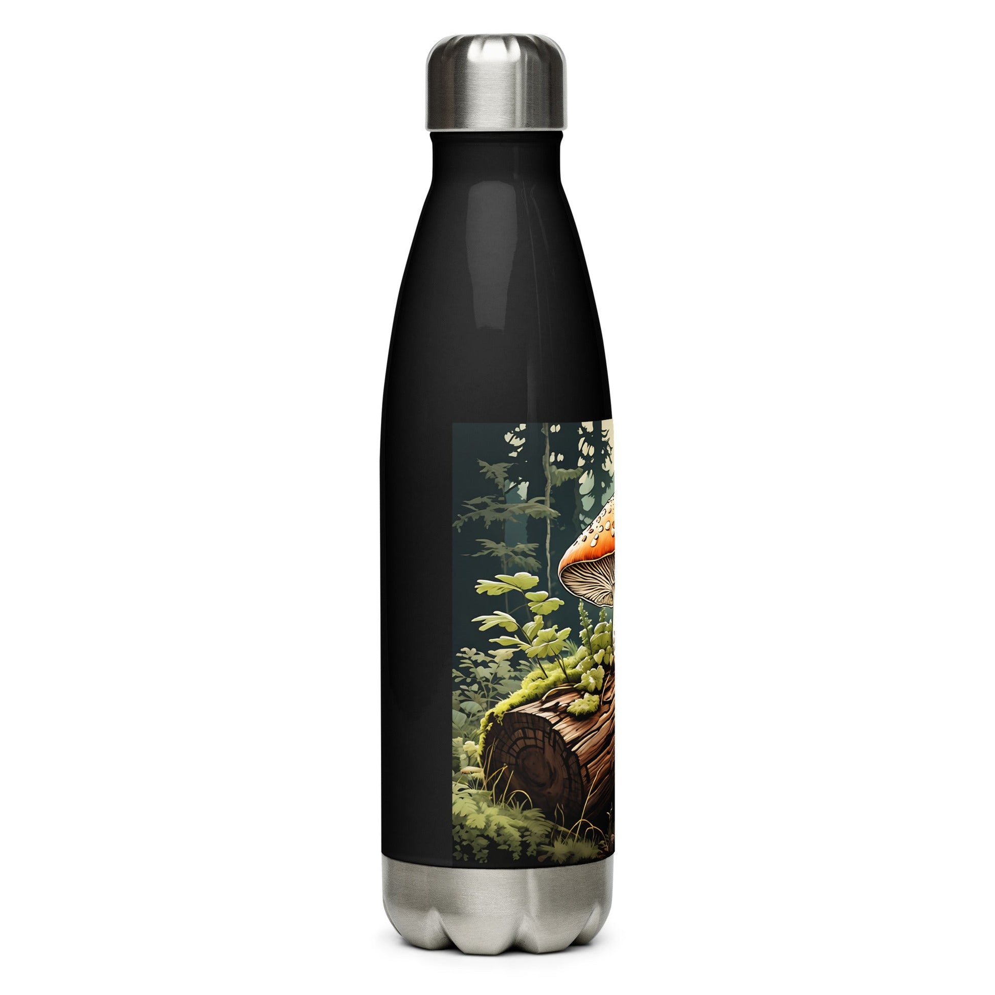 Mushroom Log Stainless Steel Water Bottle - Stainless Steel Water Bottle - Discovery Co.