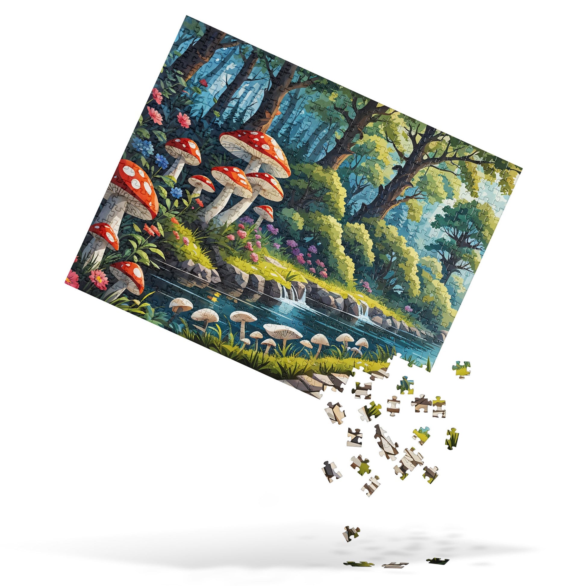 Mushrooms By The River II Jigsaw Puzzle - Puzzle - Discovery Co.