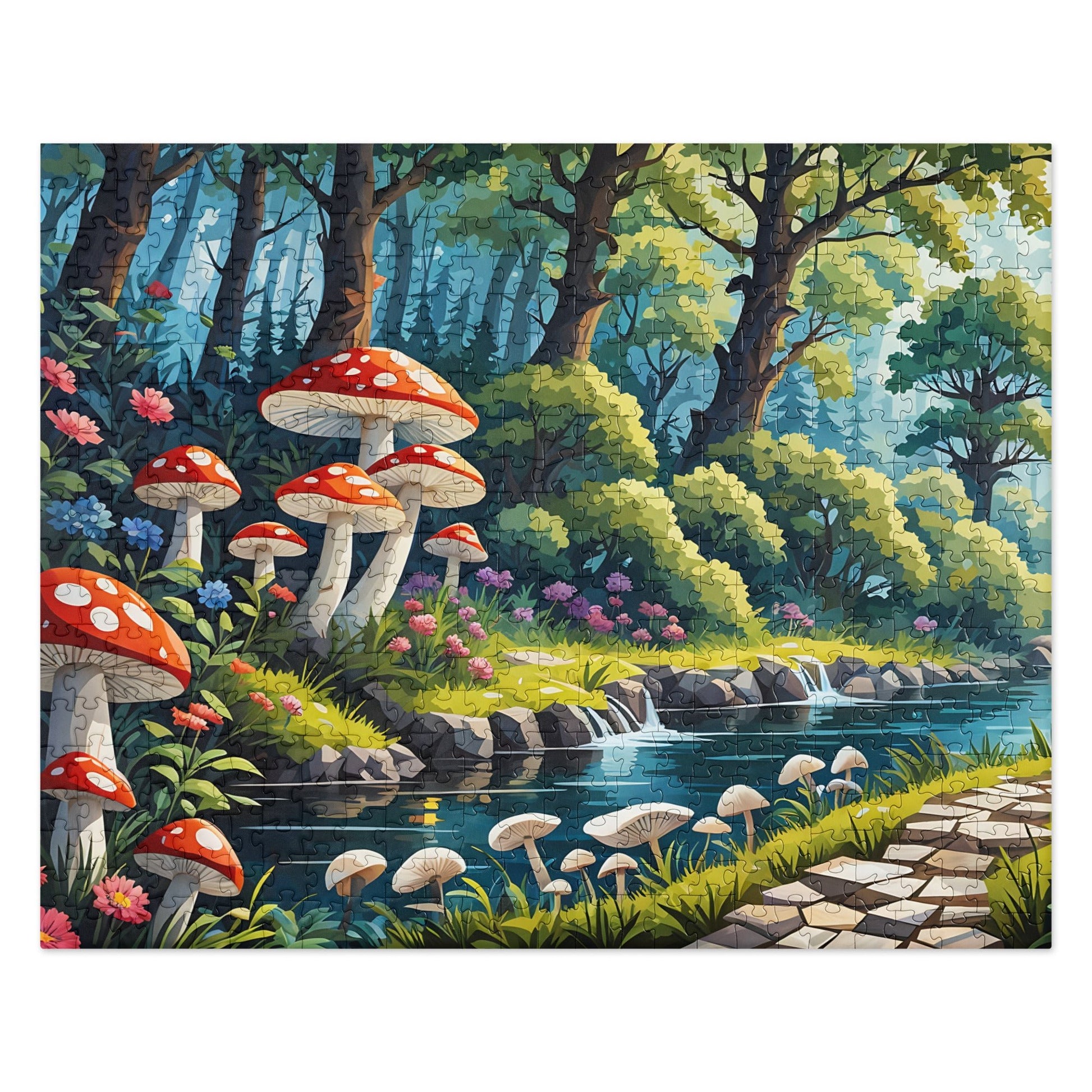 Mushrooms By The River II Jigsaw Puzzle - Puzzle - Discovery Co.