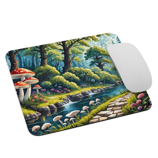 Mushrooms By The River II Mouse Pad - Mouse Pads - Discovery Co.